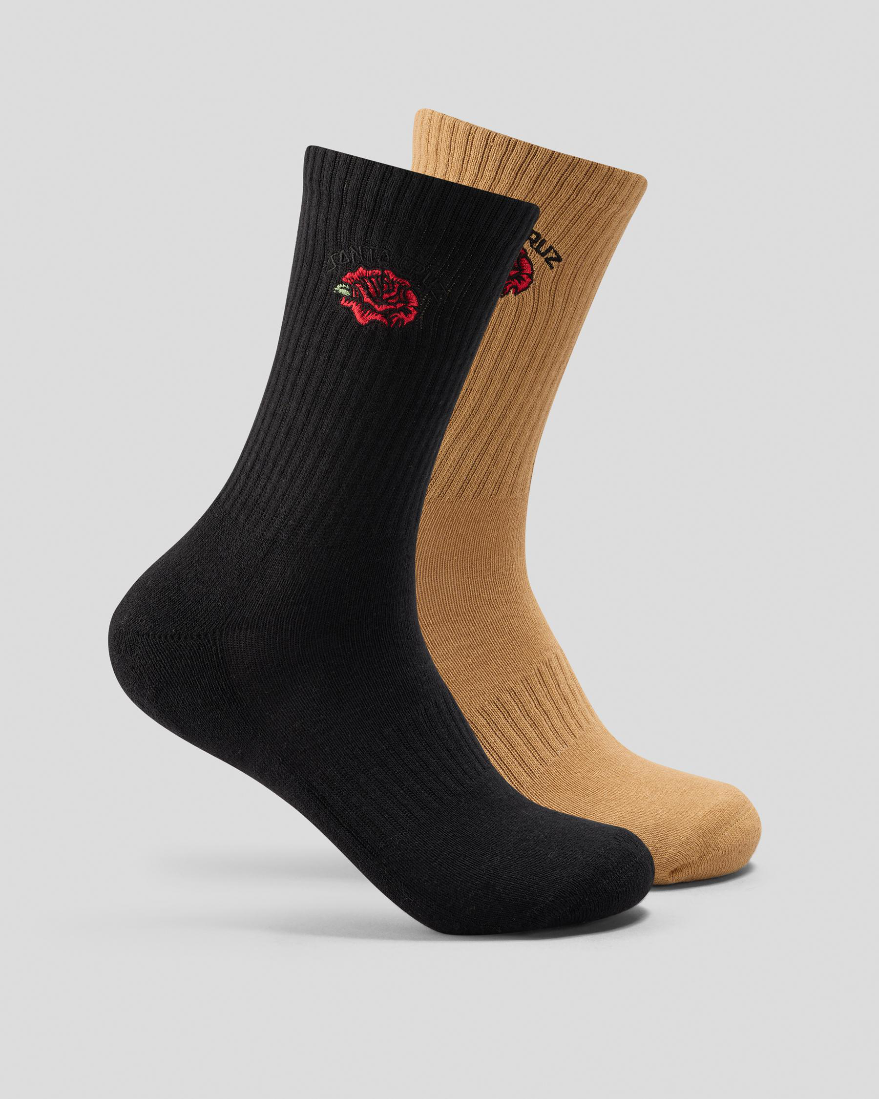 Dressen Roses Solo Arch Logo Crew Socks 2 Pack