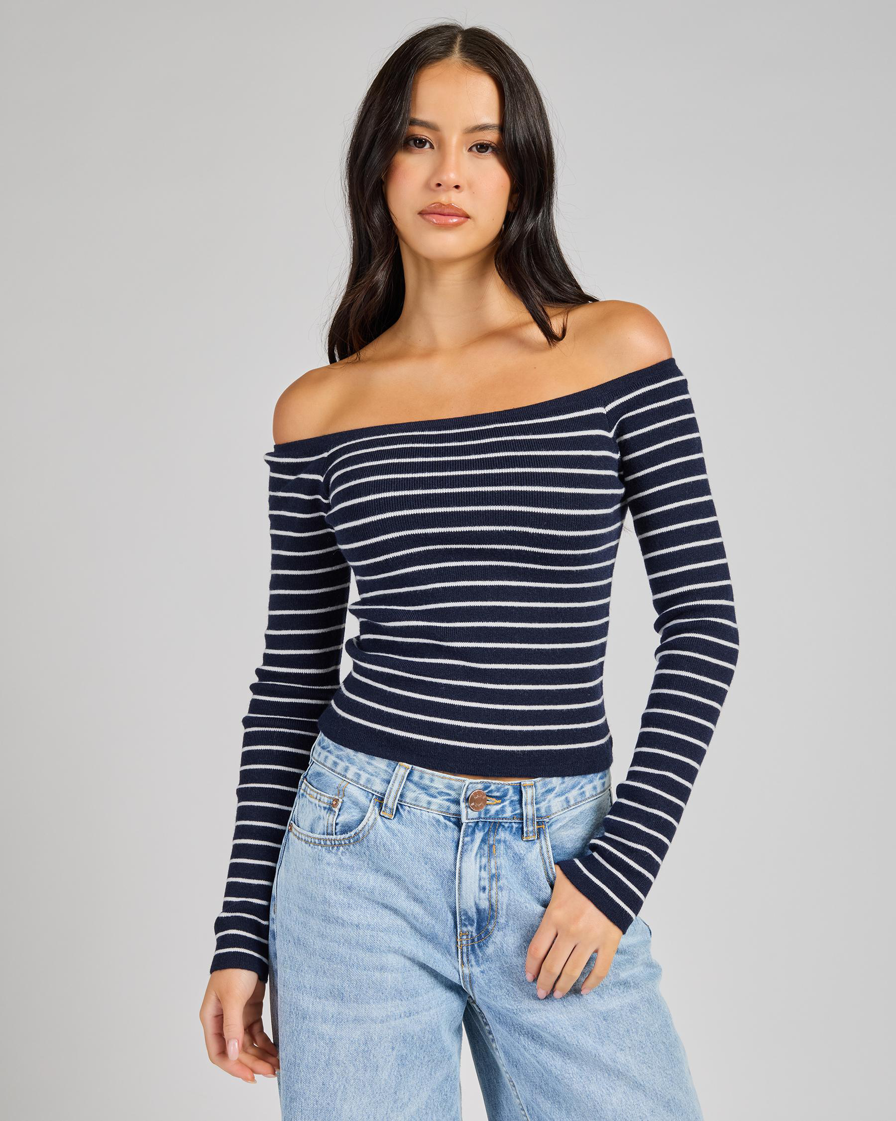 Kimberly Off Shoulder Knit Top