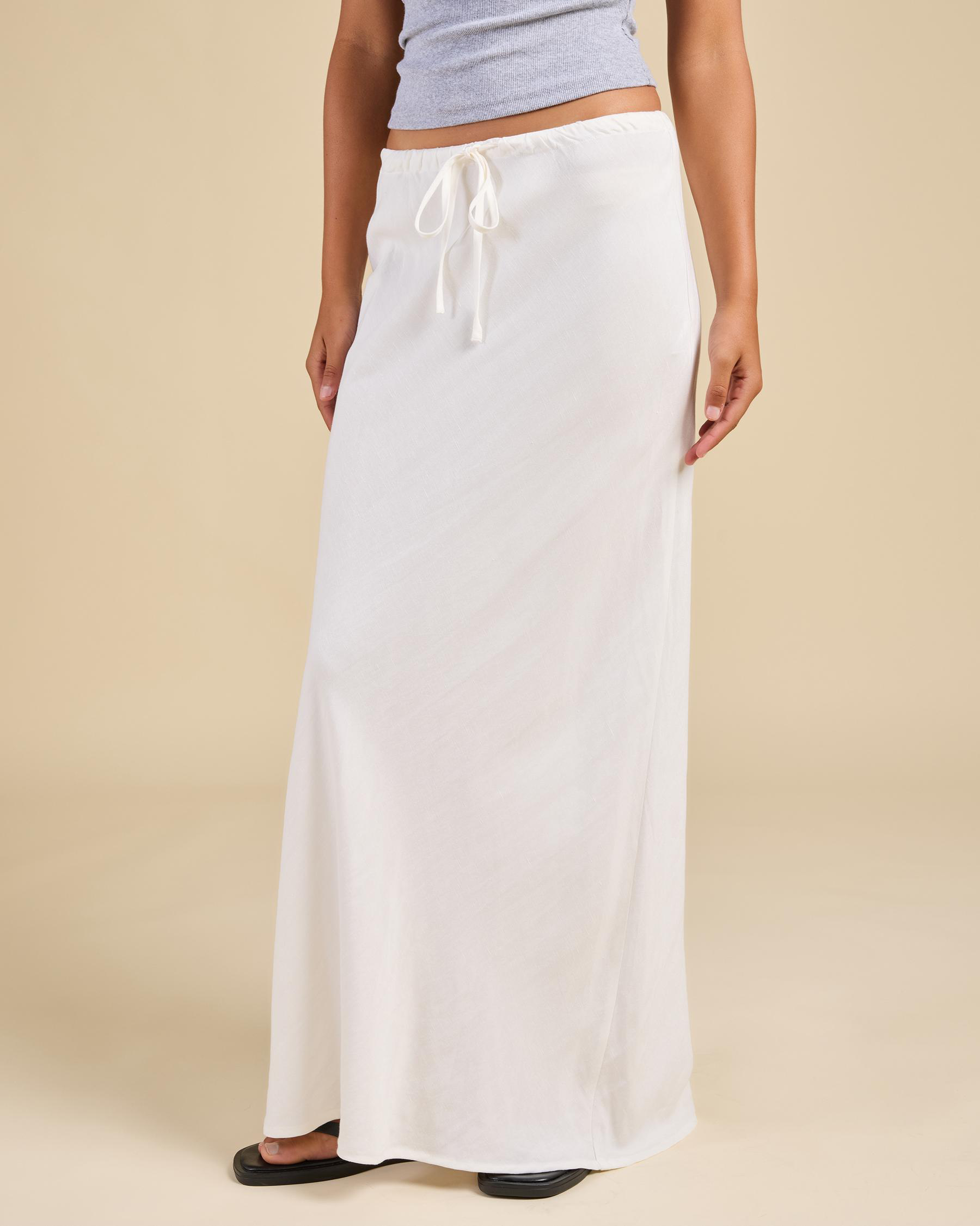 Bias Cut Maxi Skirt