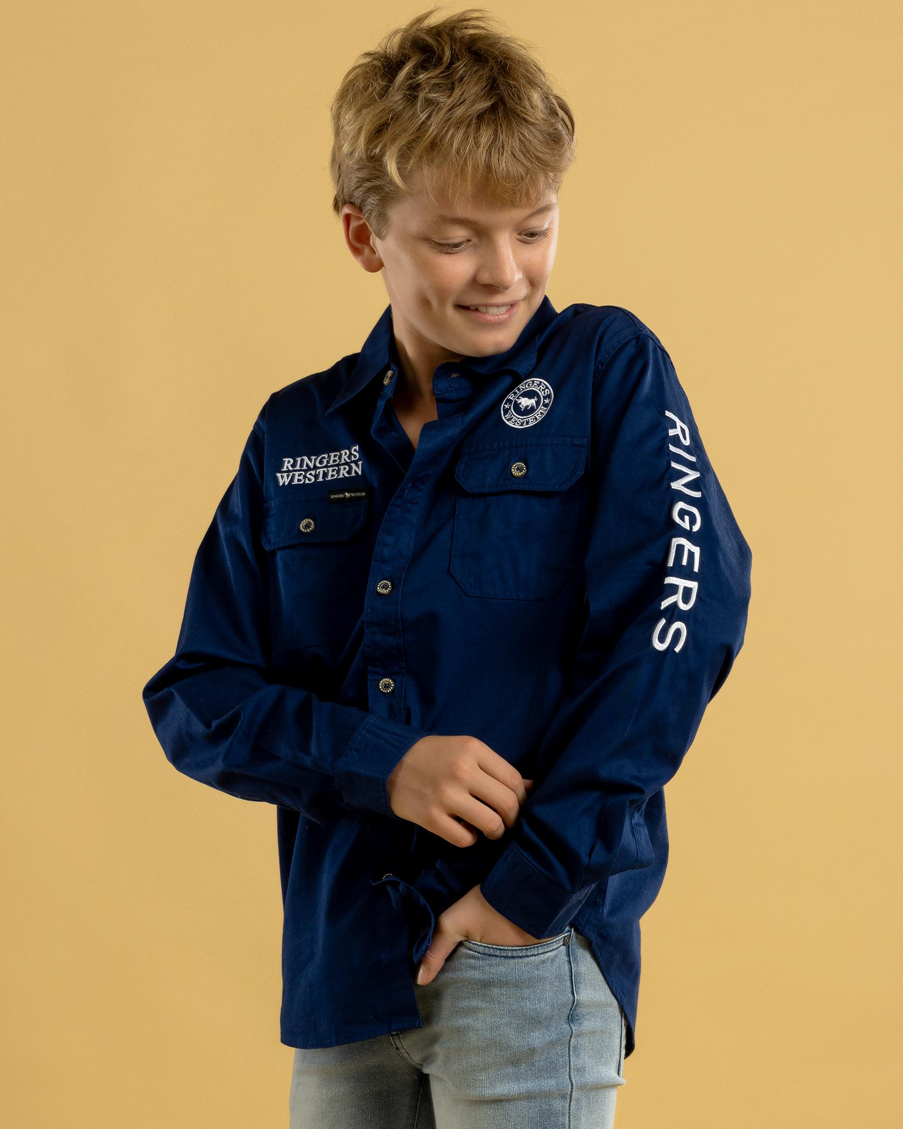 Jackaroo Full Button Work Long Sleeve Shirt