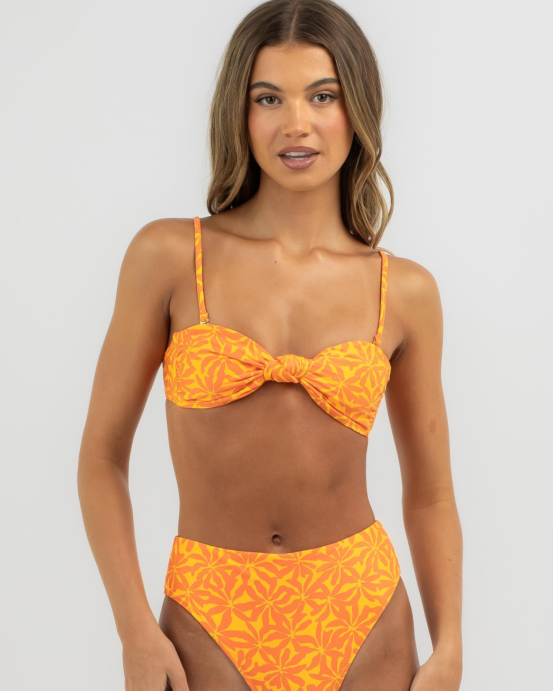 Allegra Knot Bandeau Bikini Top