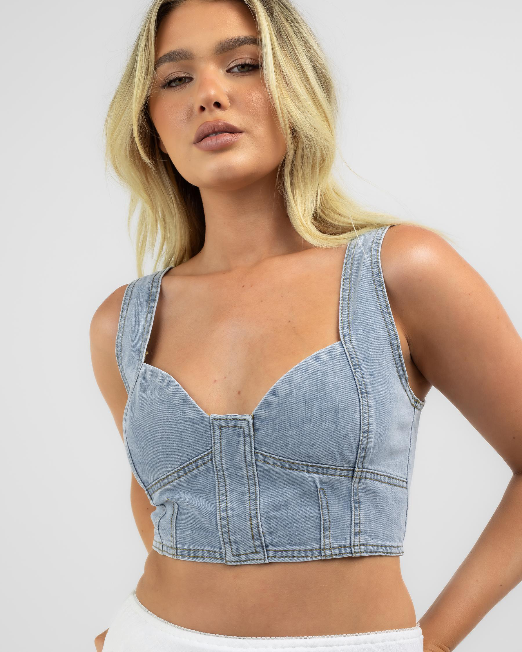 Margot Denim Top
