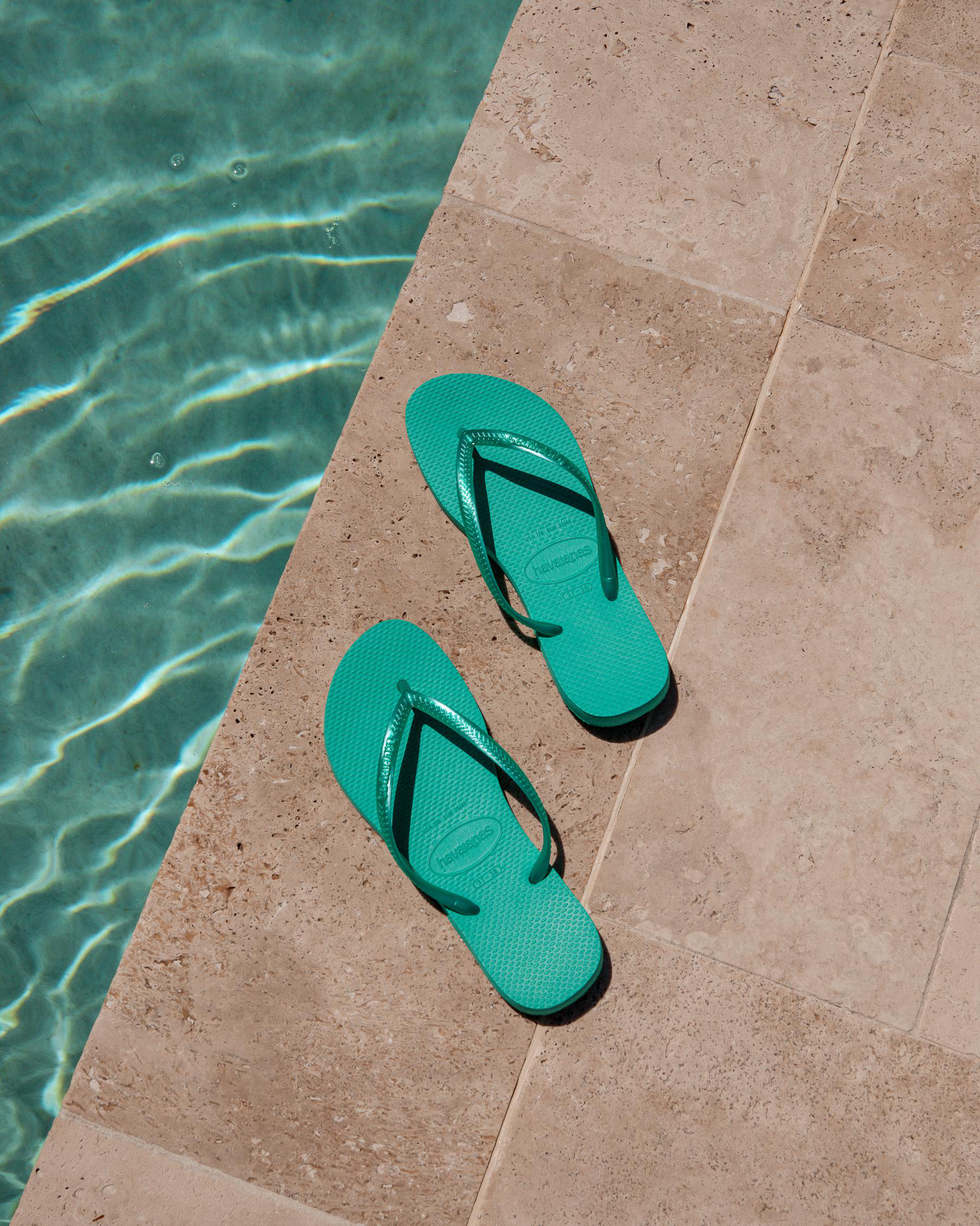 Slim Metallic Thongs