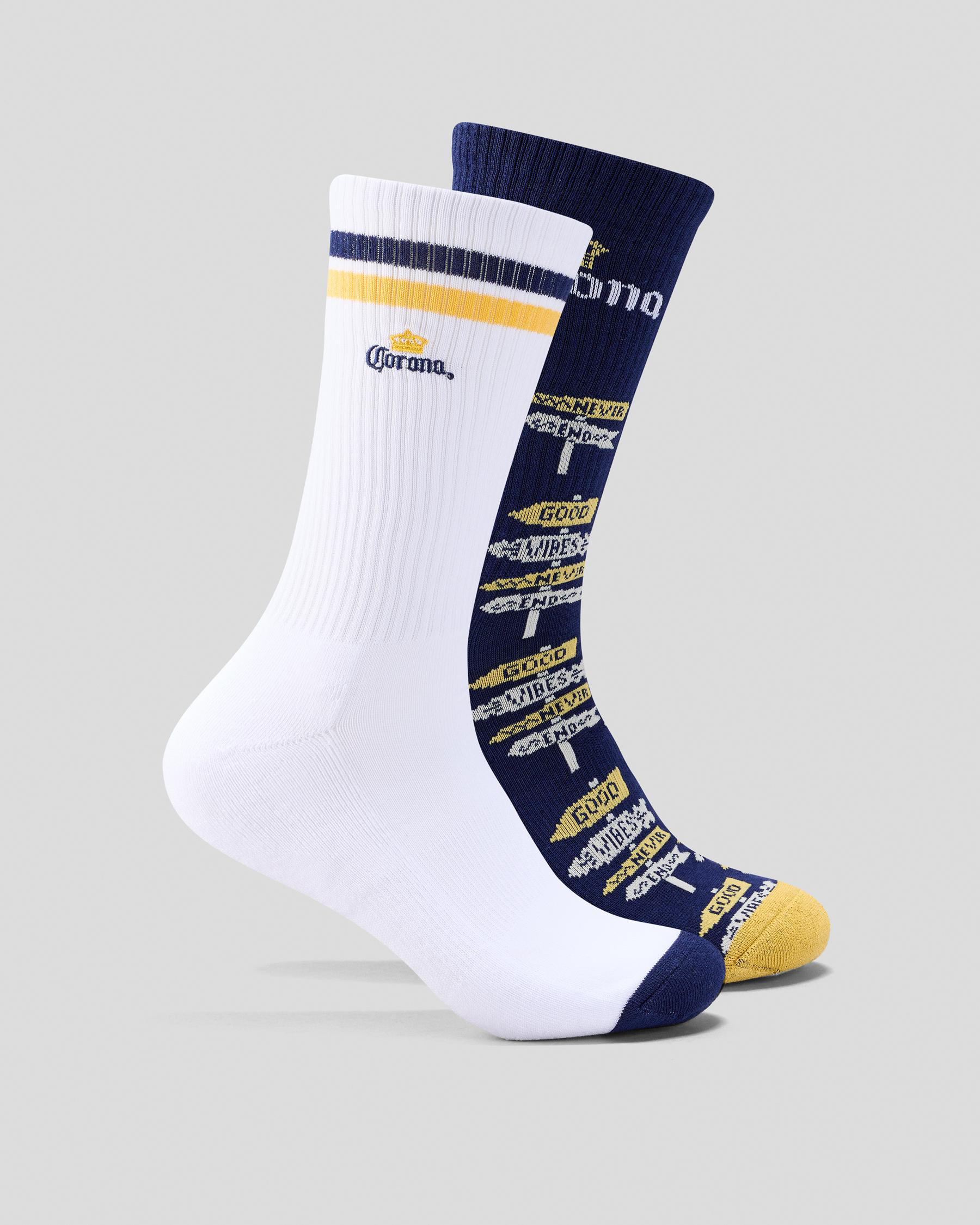 Corona Good Vibes Sneaker Sock 2 Pack