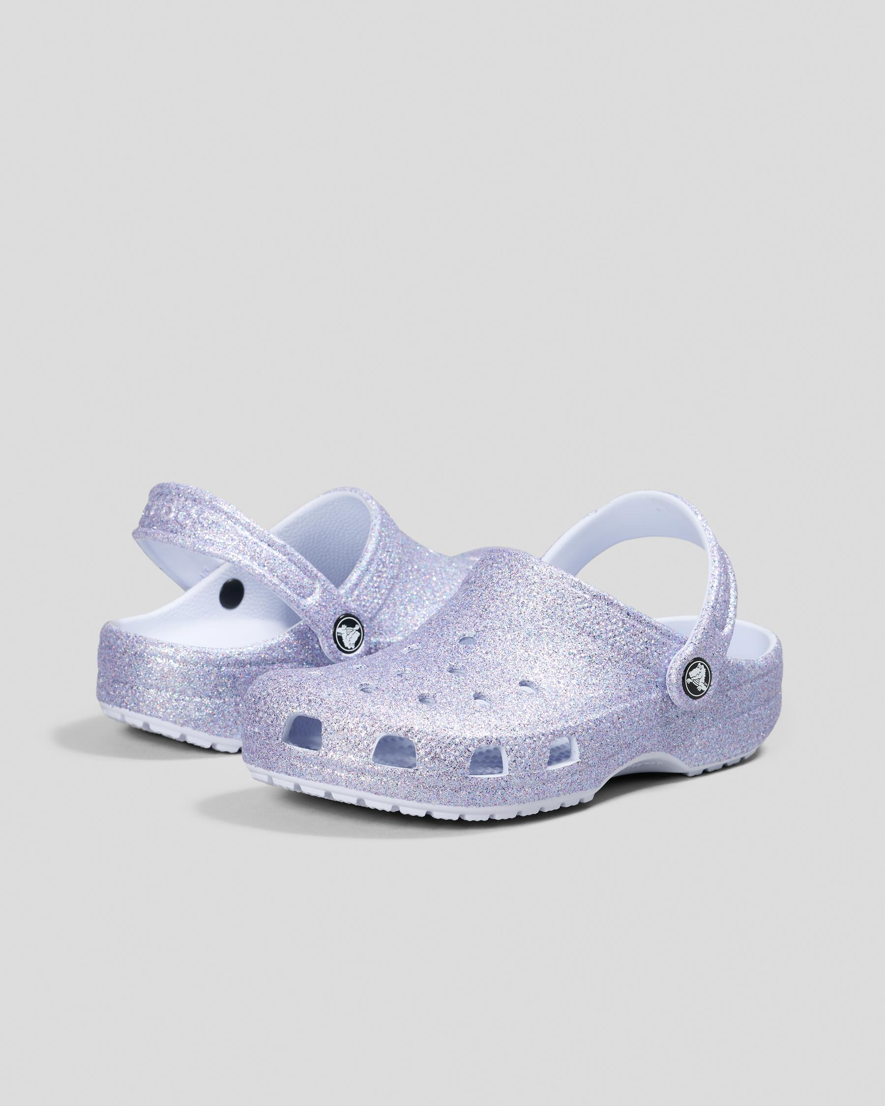 Kids Glitter Clogs
