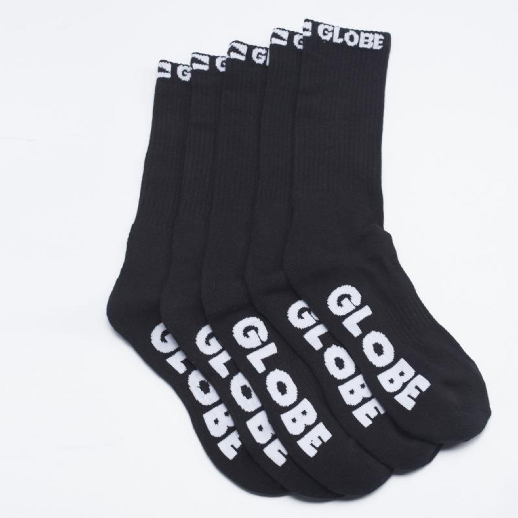 Black Out Crew Socks 5 Pack