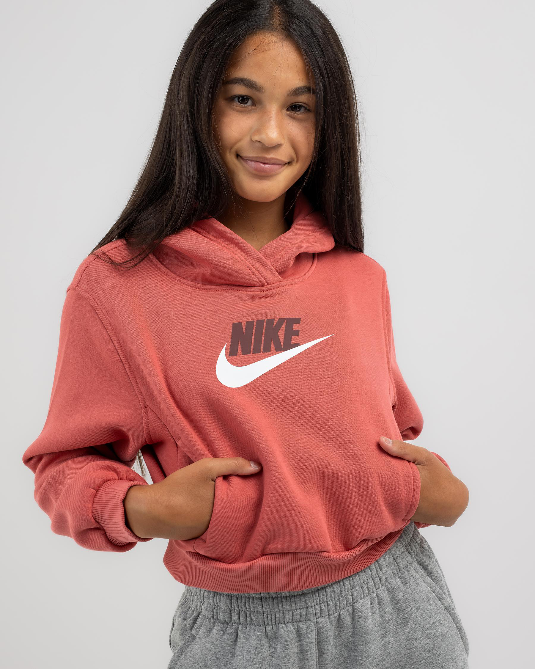 Club Fleece Crop Hoodie