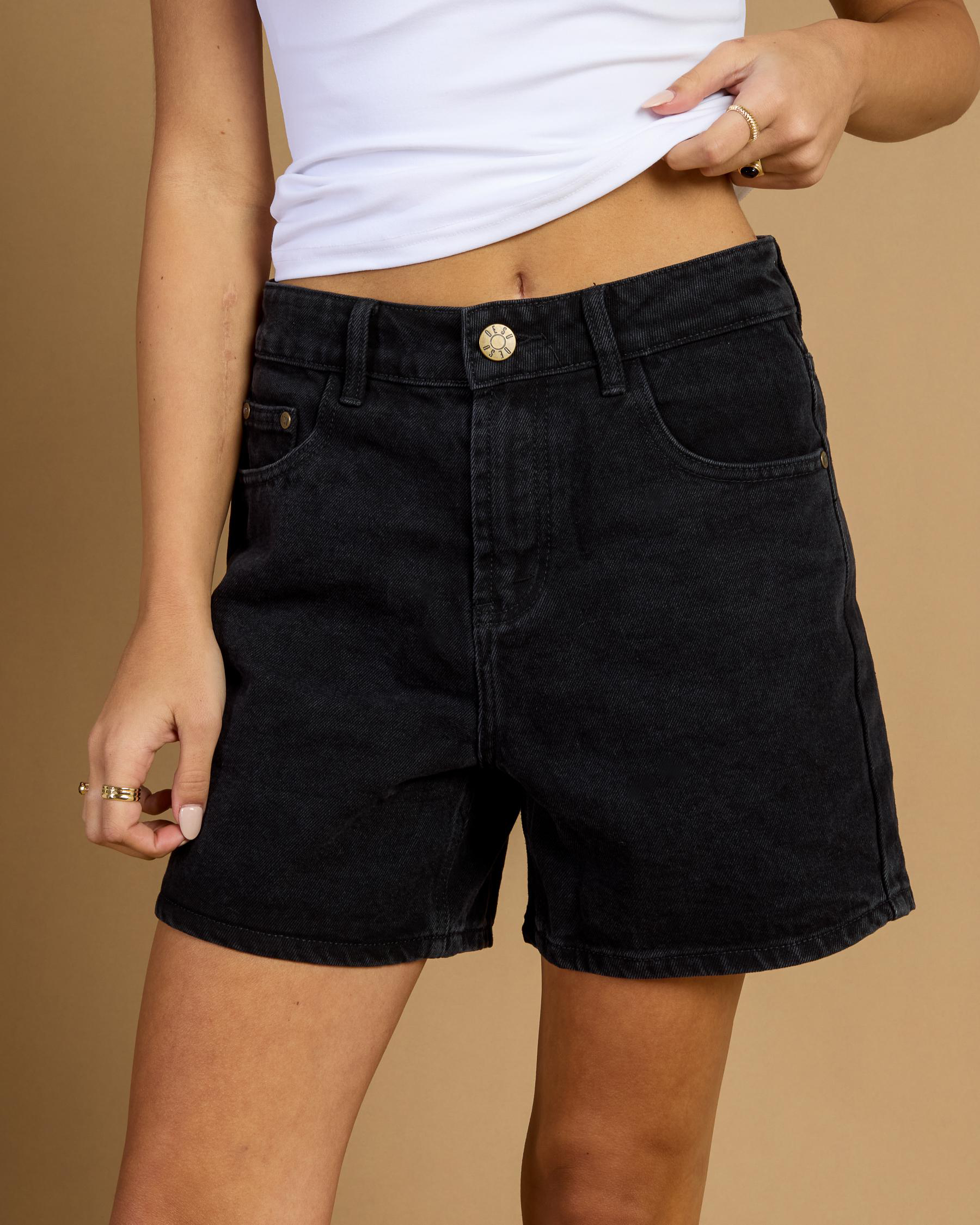 Byron Mid Denim Shorts