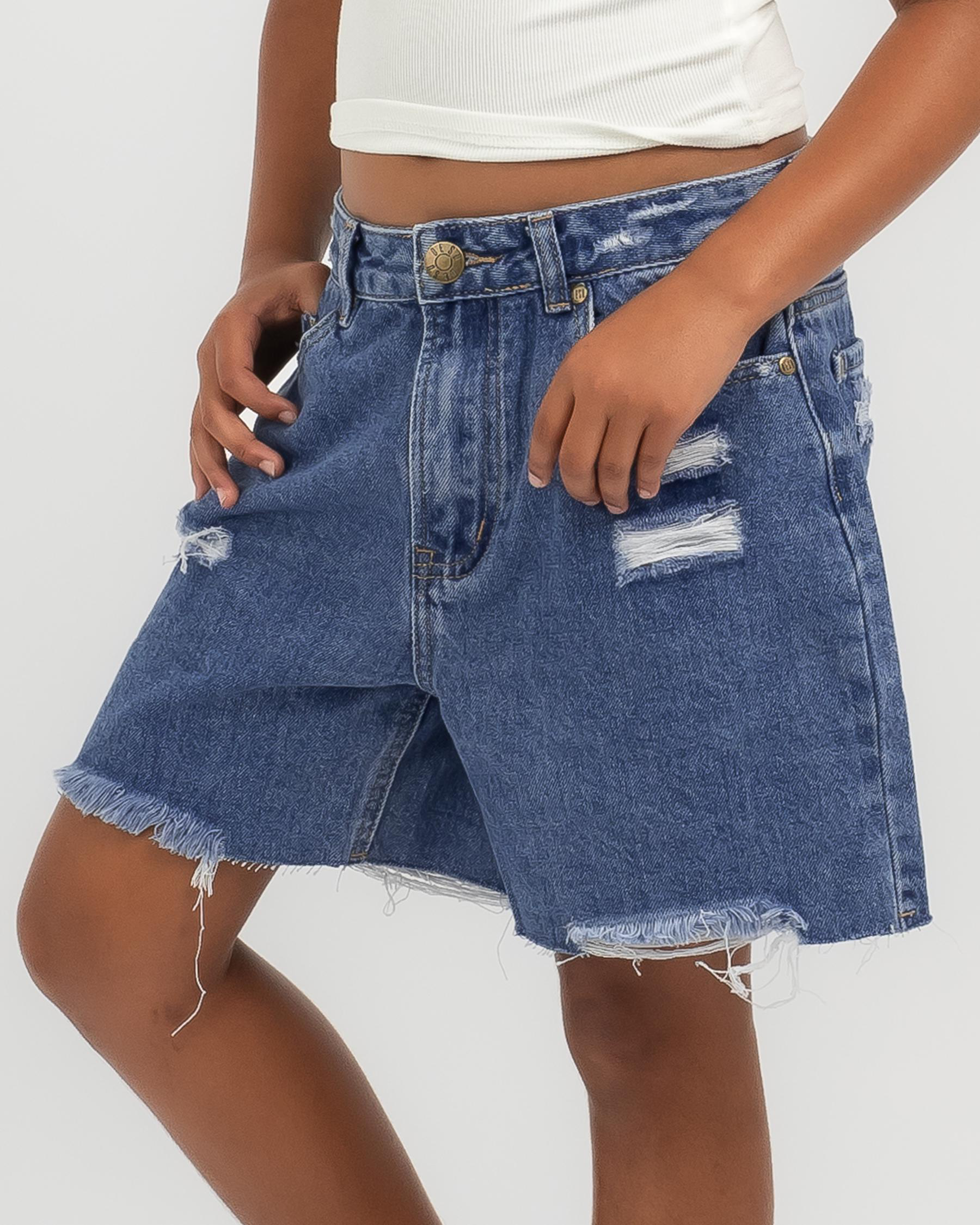 Maeve Boyfriend Denim Shorts