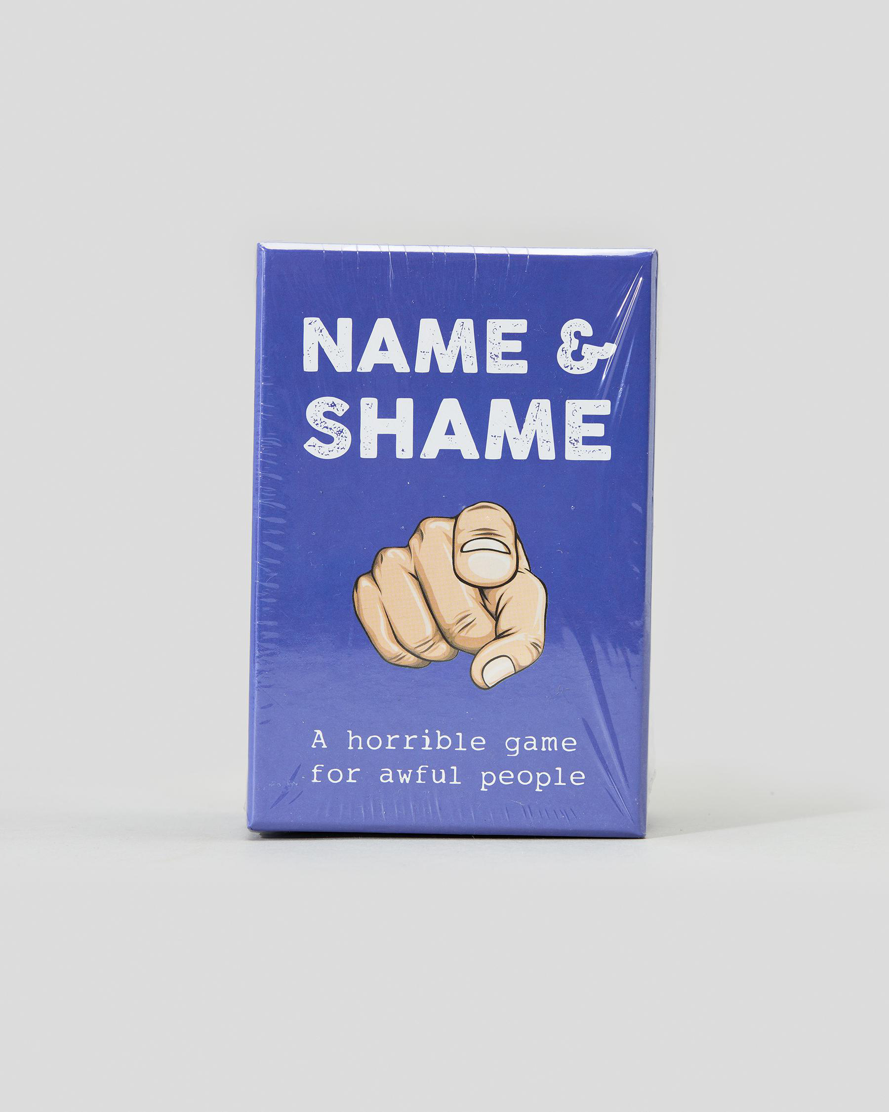 Name & Shame Card Game