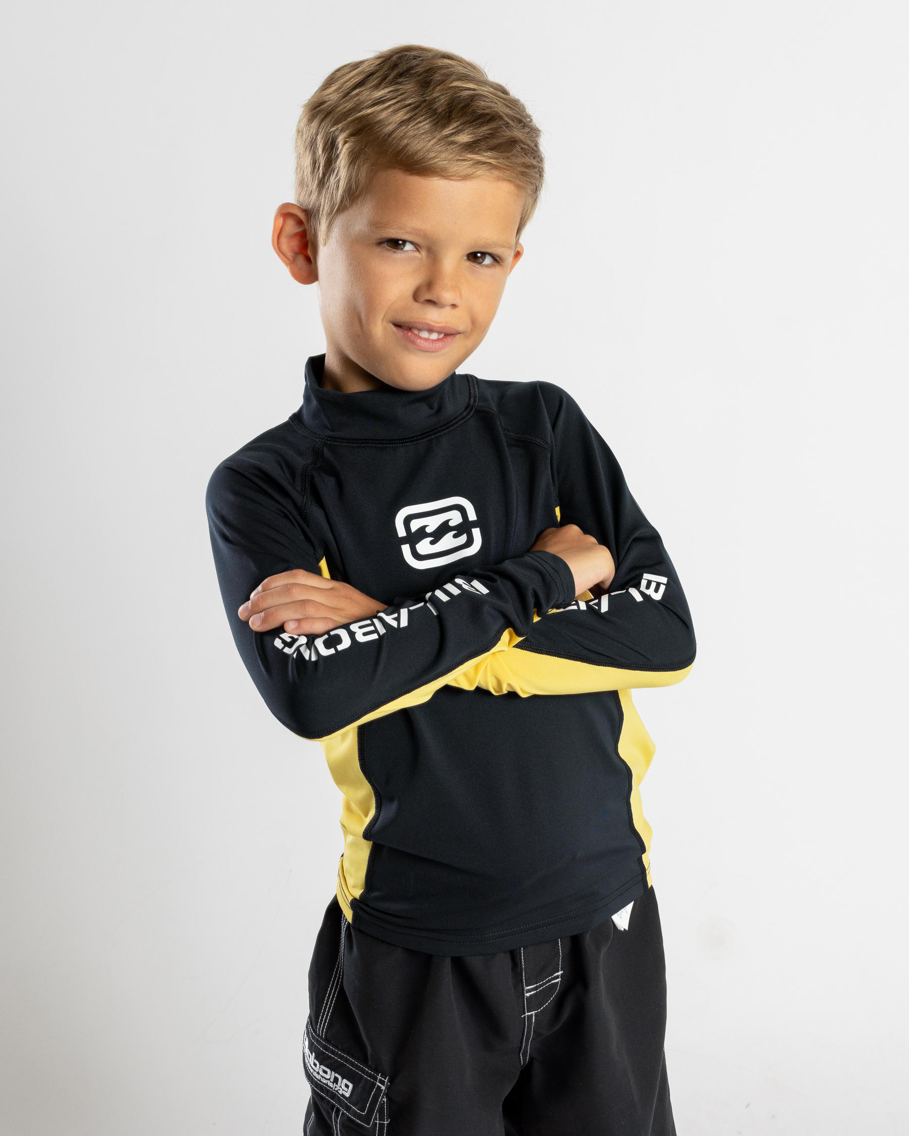 Groms' Jimmy Contrast Long Sleeve Rash Vest