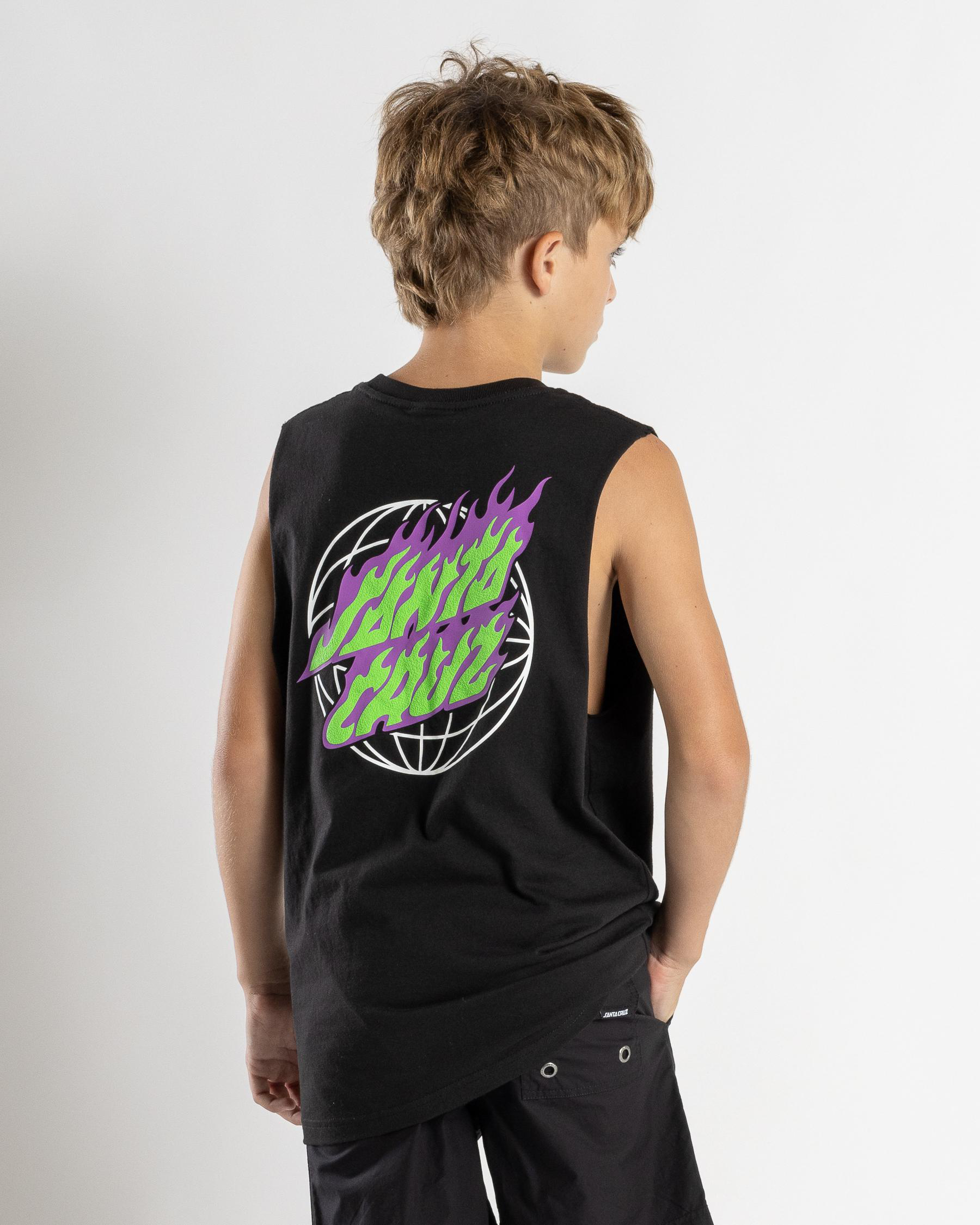 Global Flame Dot Muscle Tank