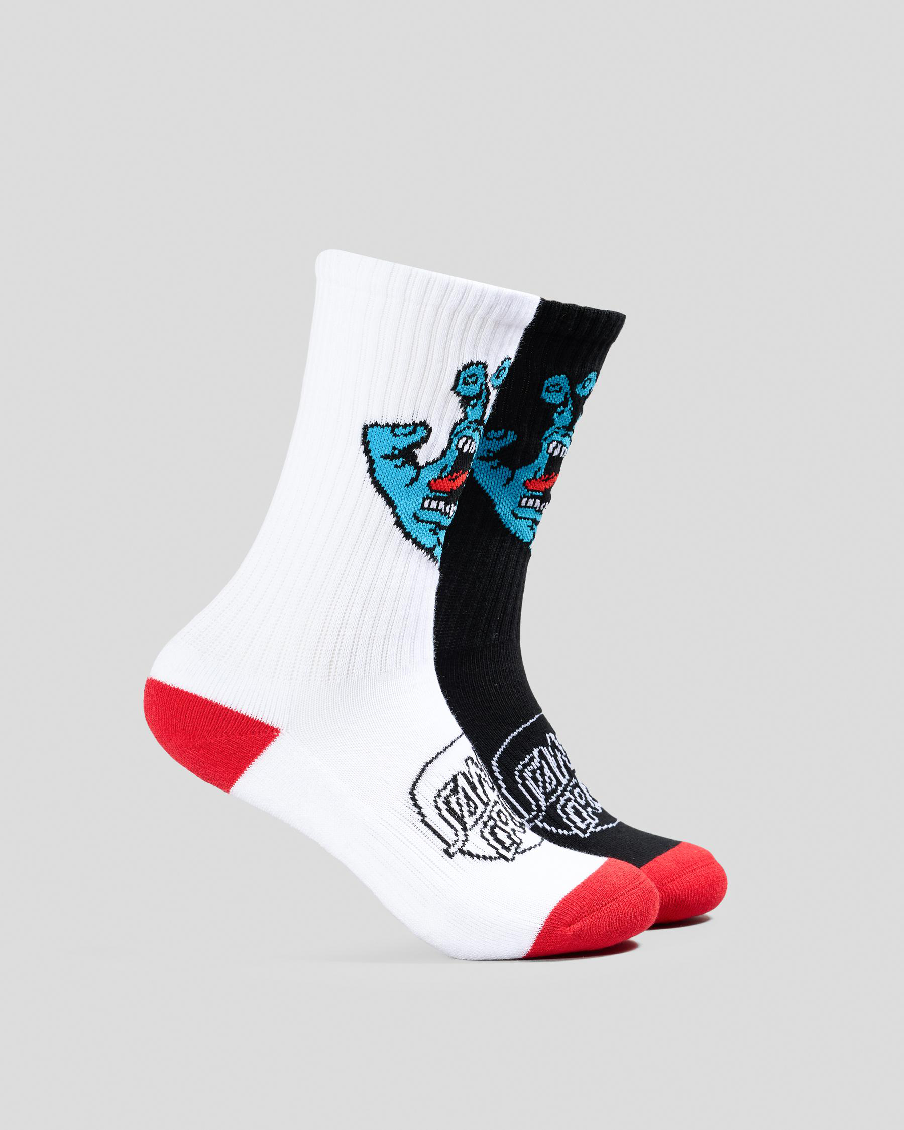 Opus Screaming Hand Long Crew Socks 2 Pack