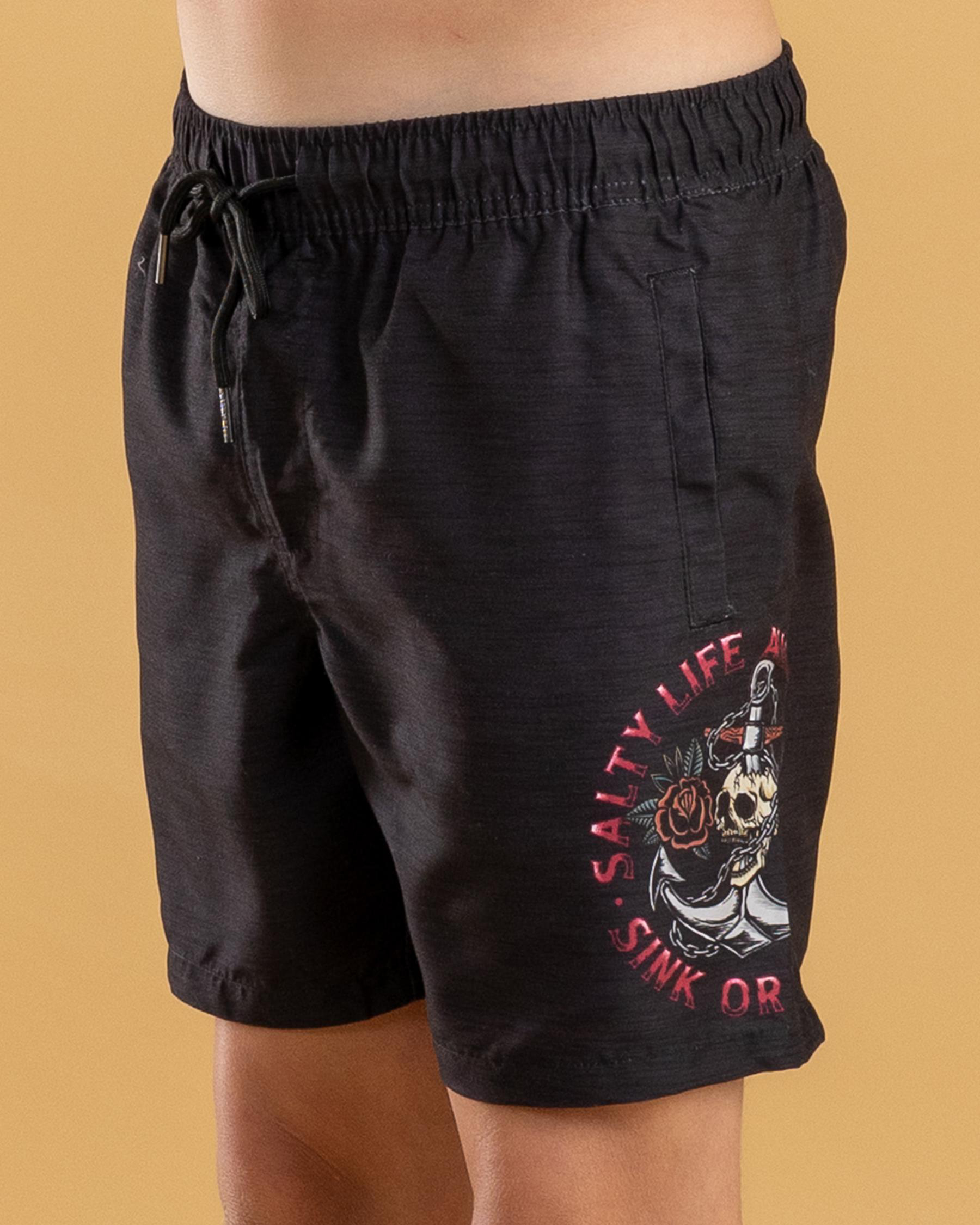 Sink Or Swim Elastic Waist Shorts