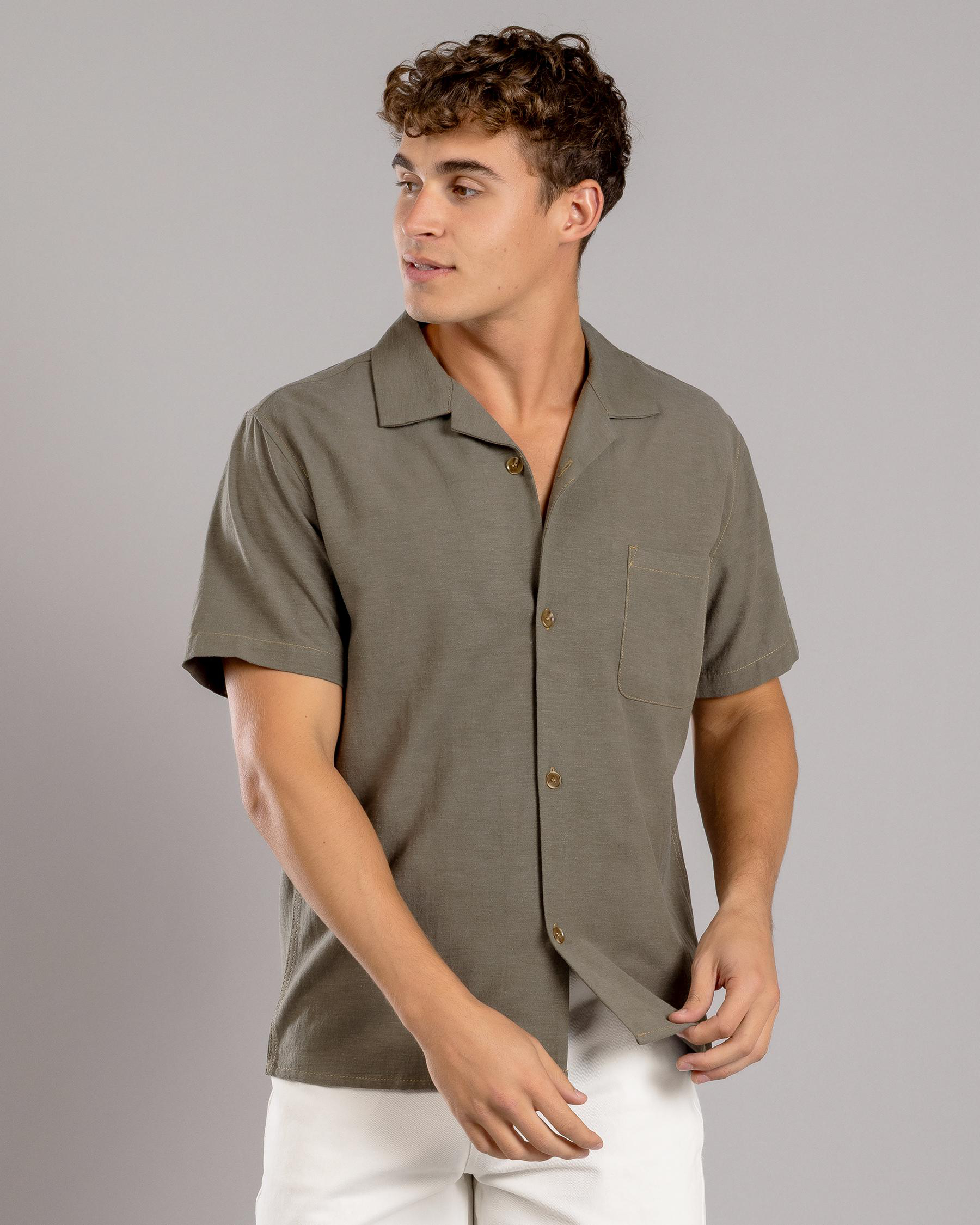 Contrast Short Sleeve Shirt