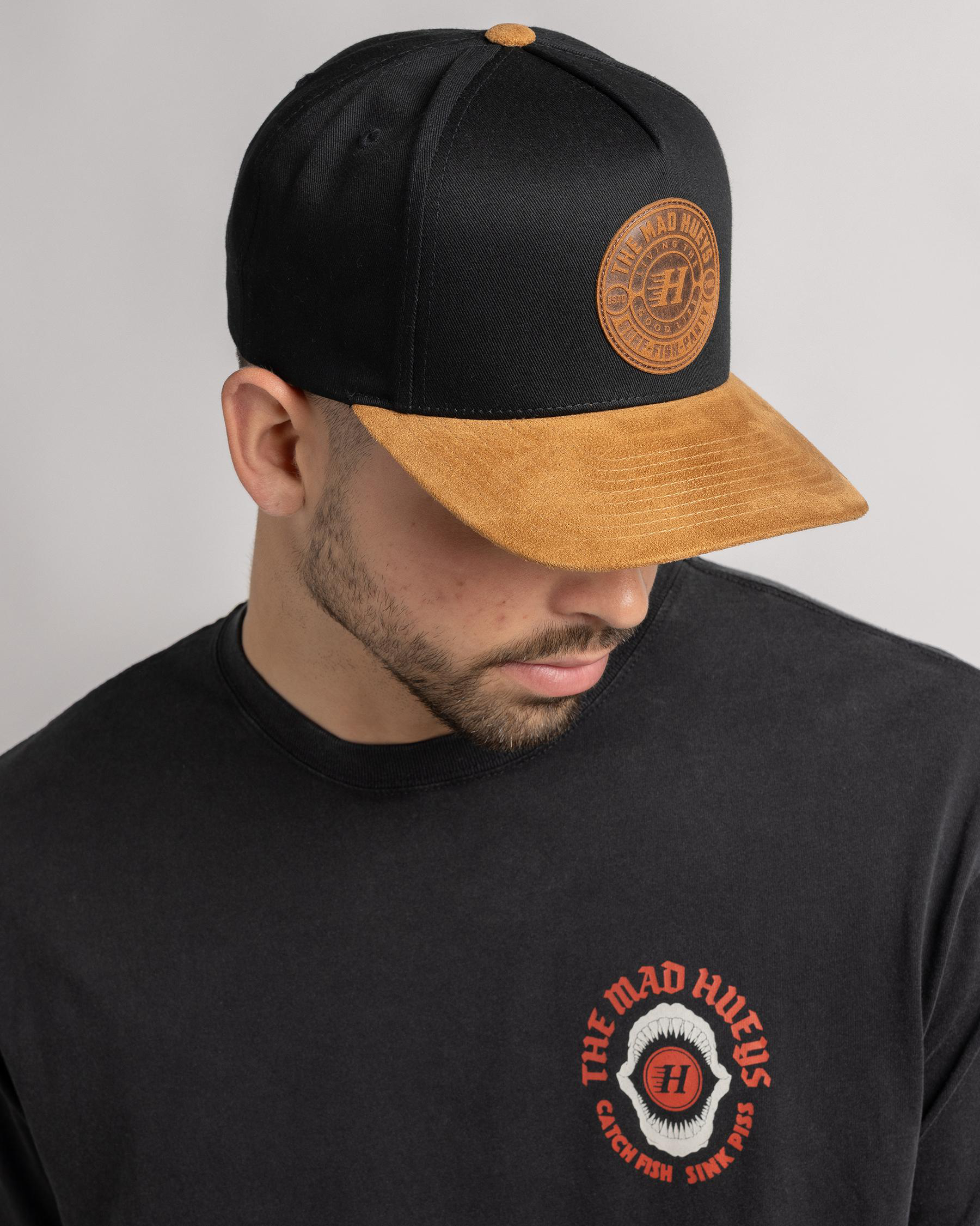 Suede Hueys Snapback Cap