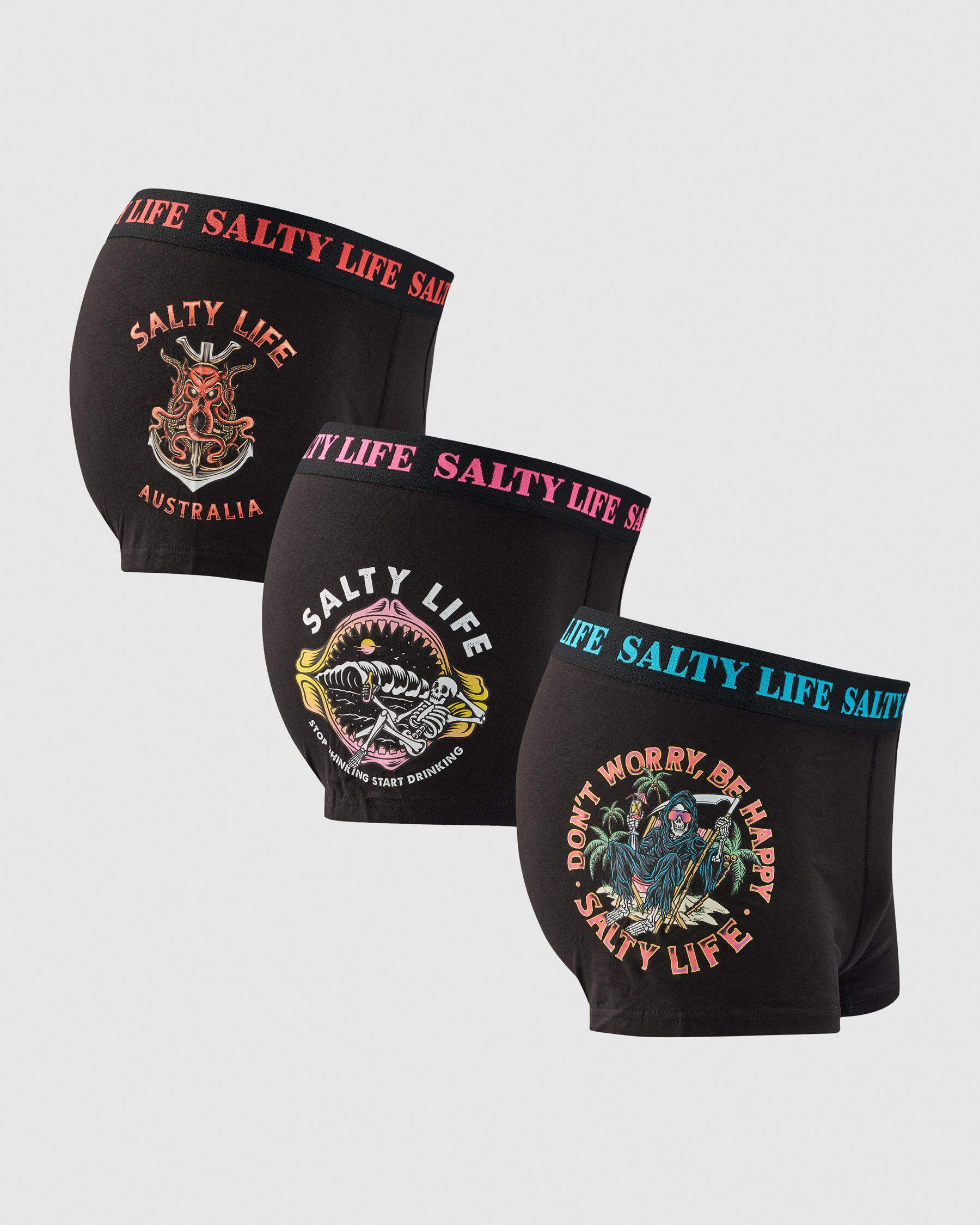 Deep Sea Fitted Boxer Shorts 3 Pack