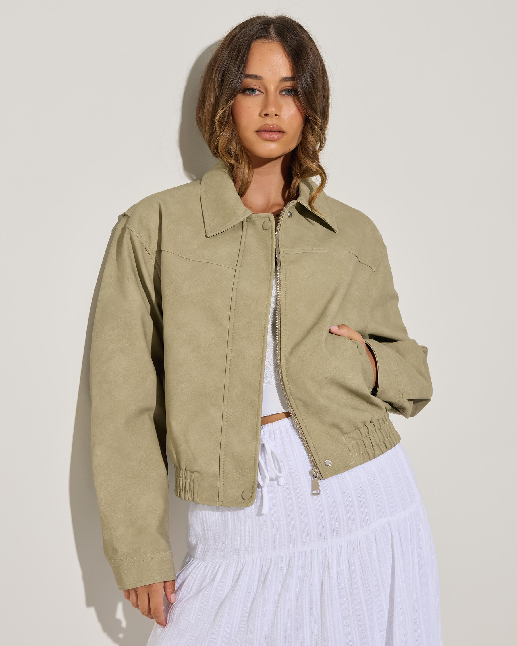 Brando Faux Leather Jacket