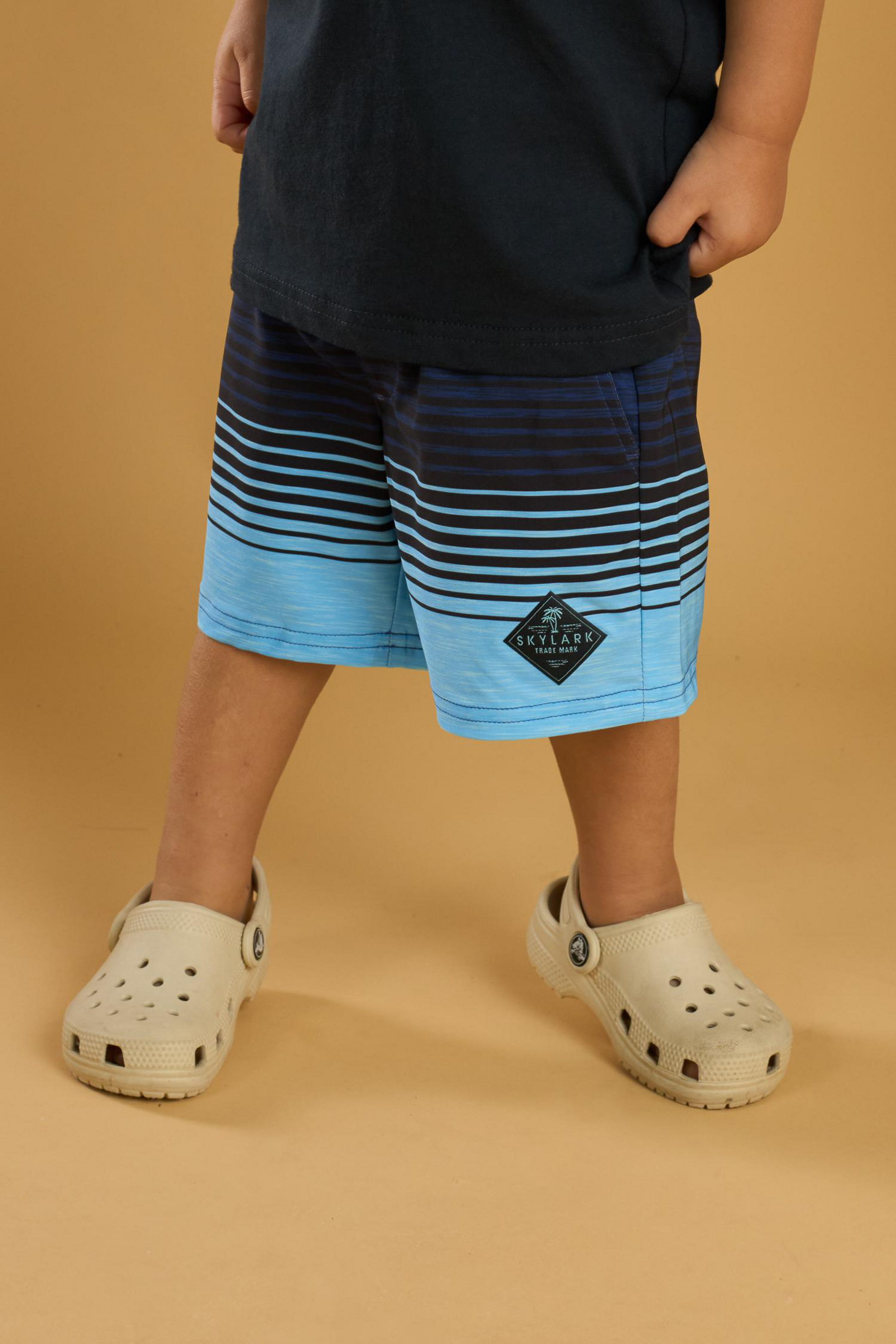 Linear Elastic Waist Shorts