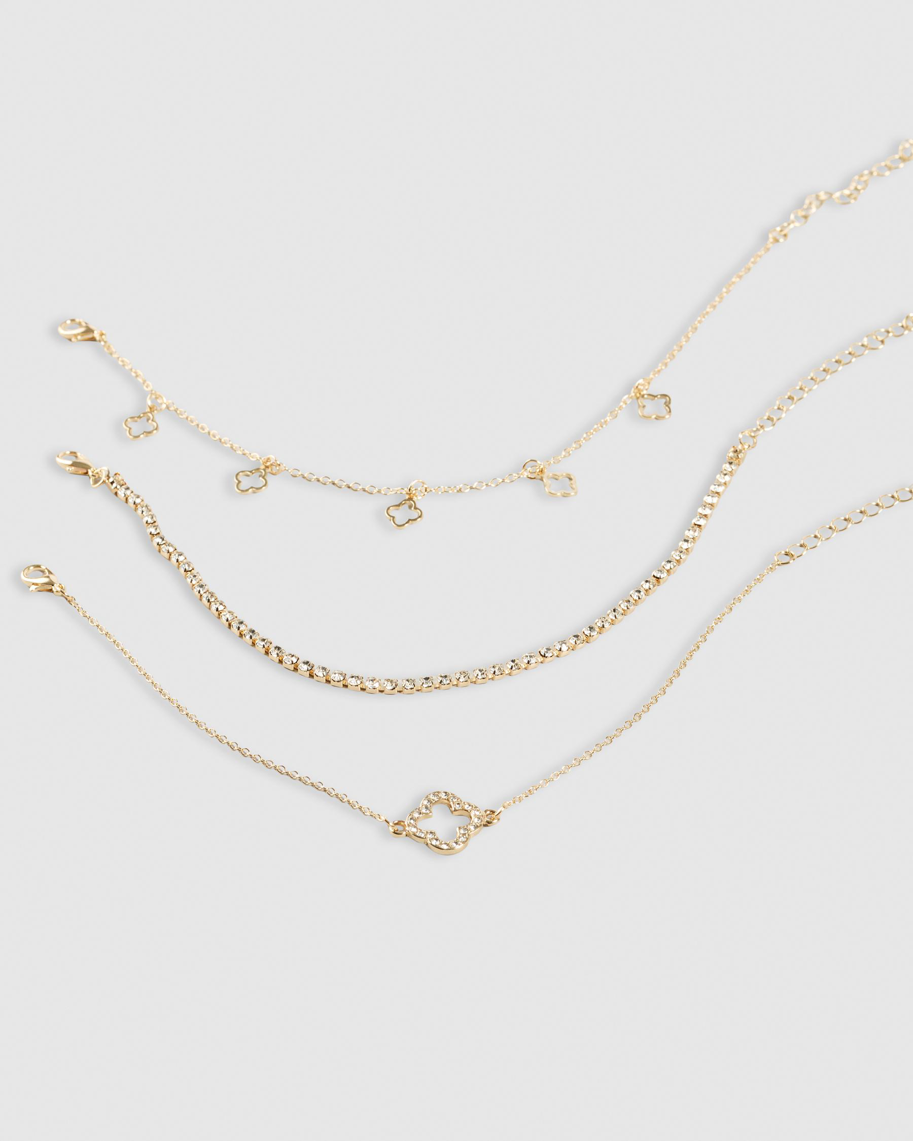 Baby Clover Charm Anklet Pack