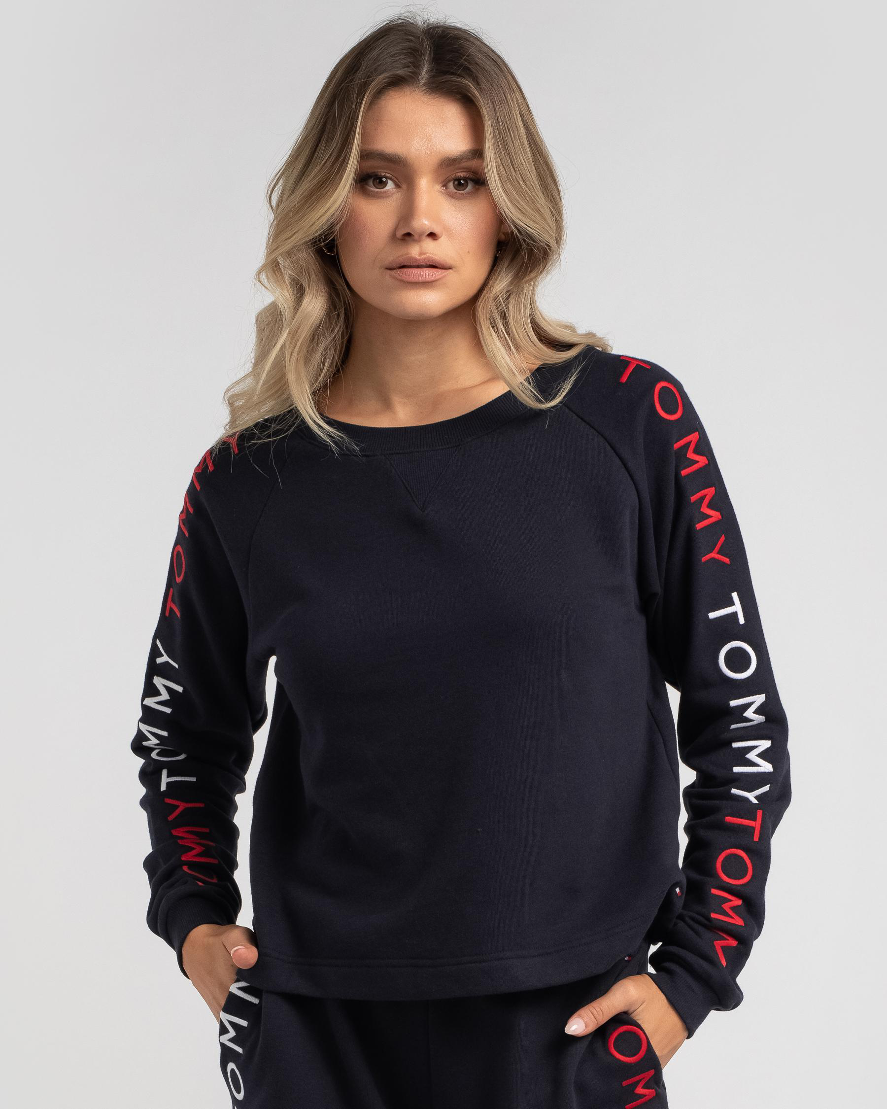 Tommy Fleece Track Sweatshirt
