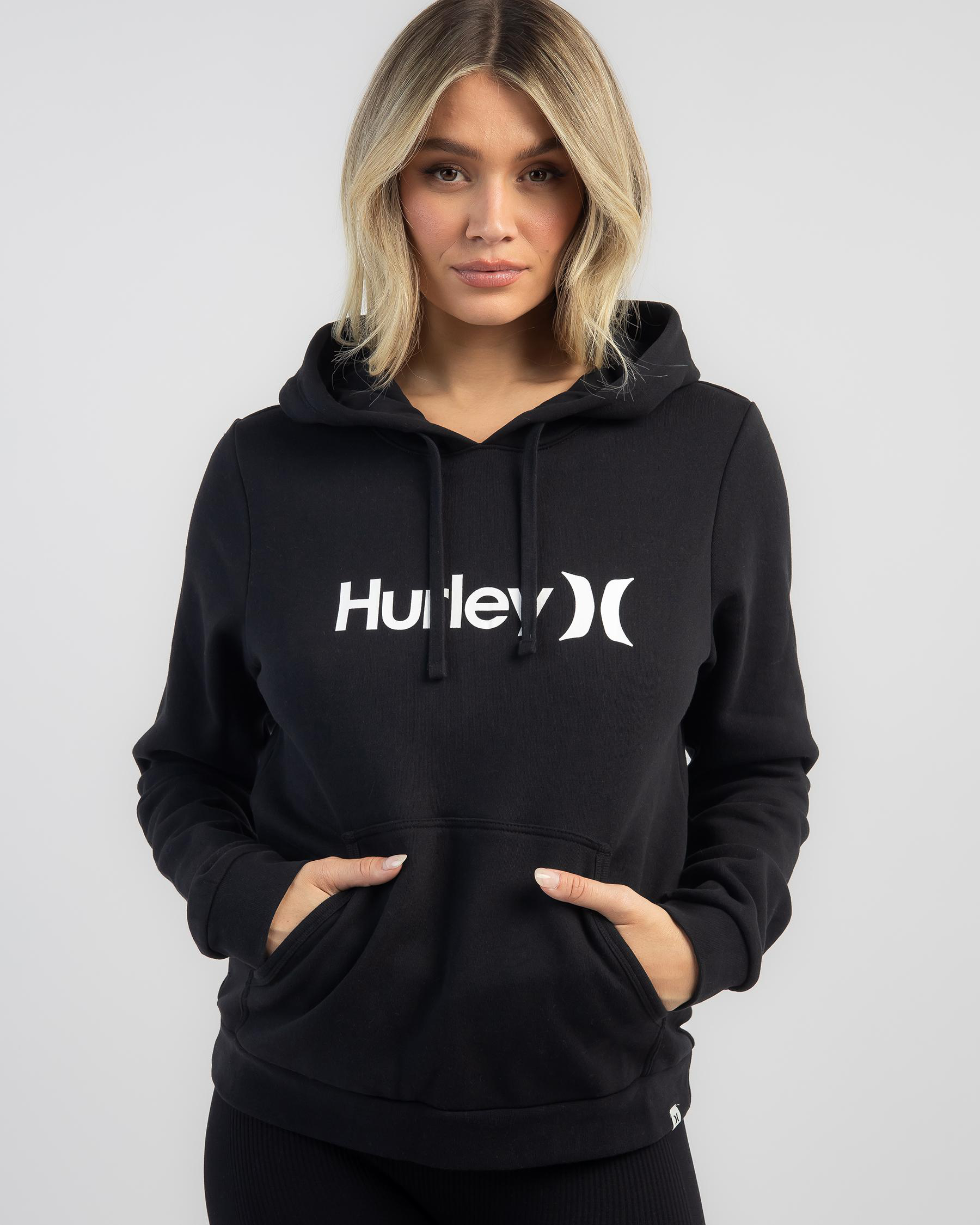 Hurley OAO Small Zip Hoodie – Felpa Con Cerniera Donna – Cotone E Poliestere