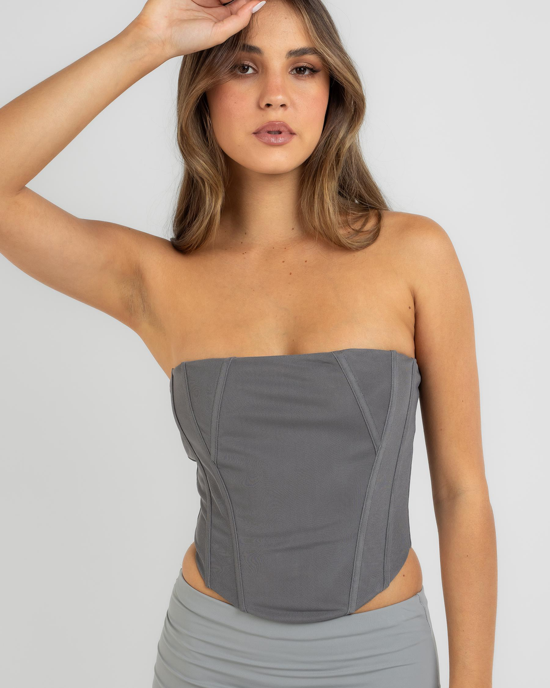 Anwar Mesh Corset Top