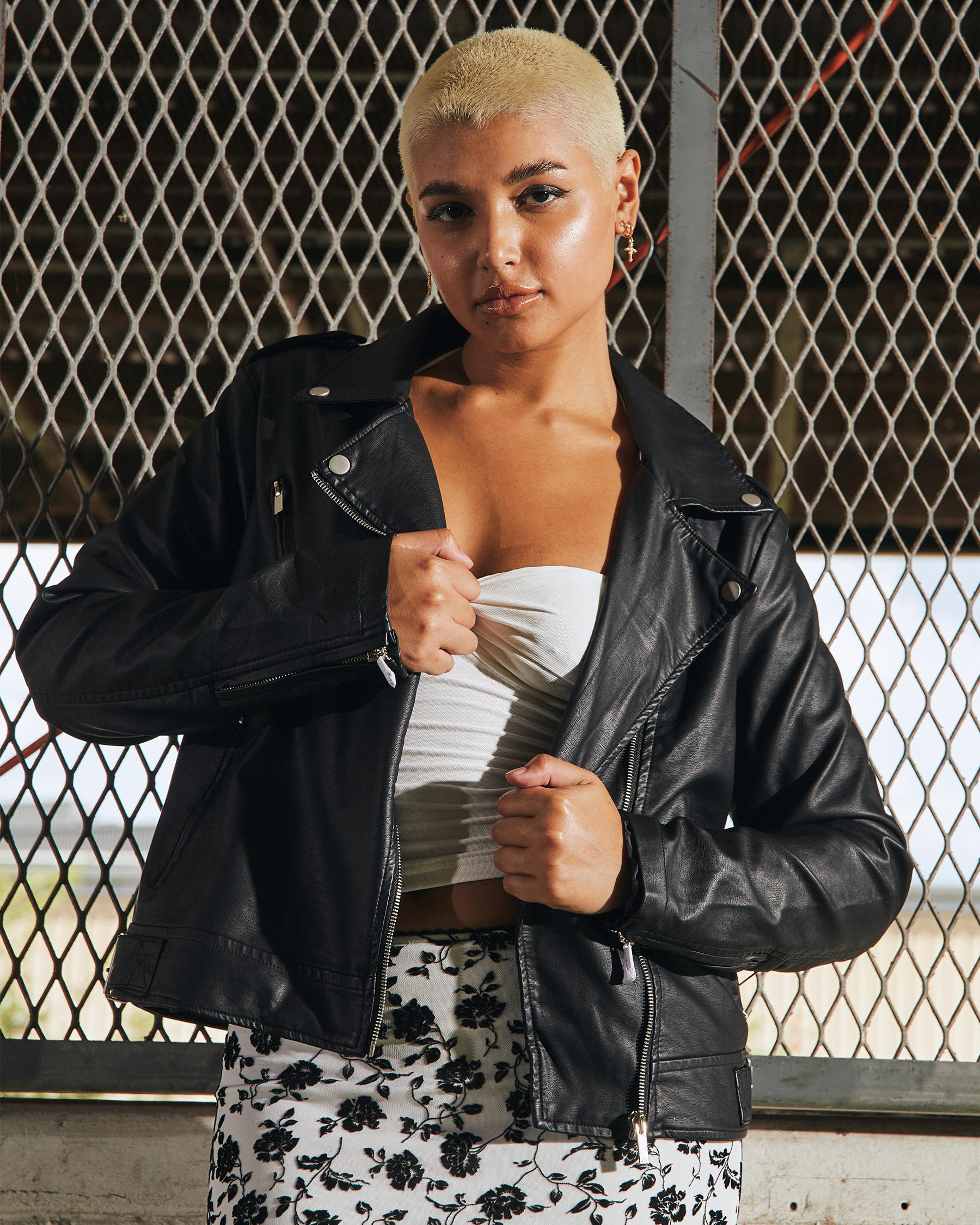 Kenickie Faux Leather Jacket