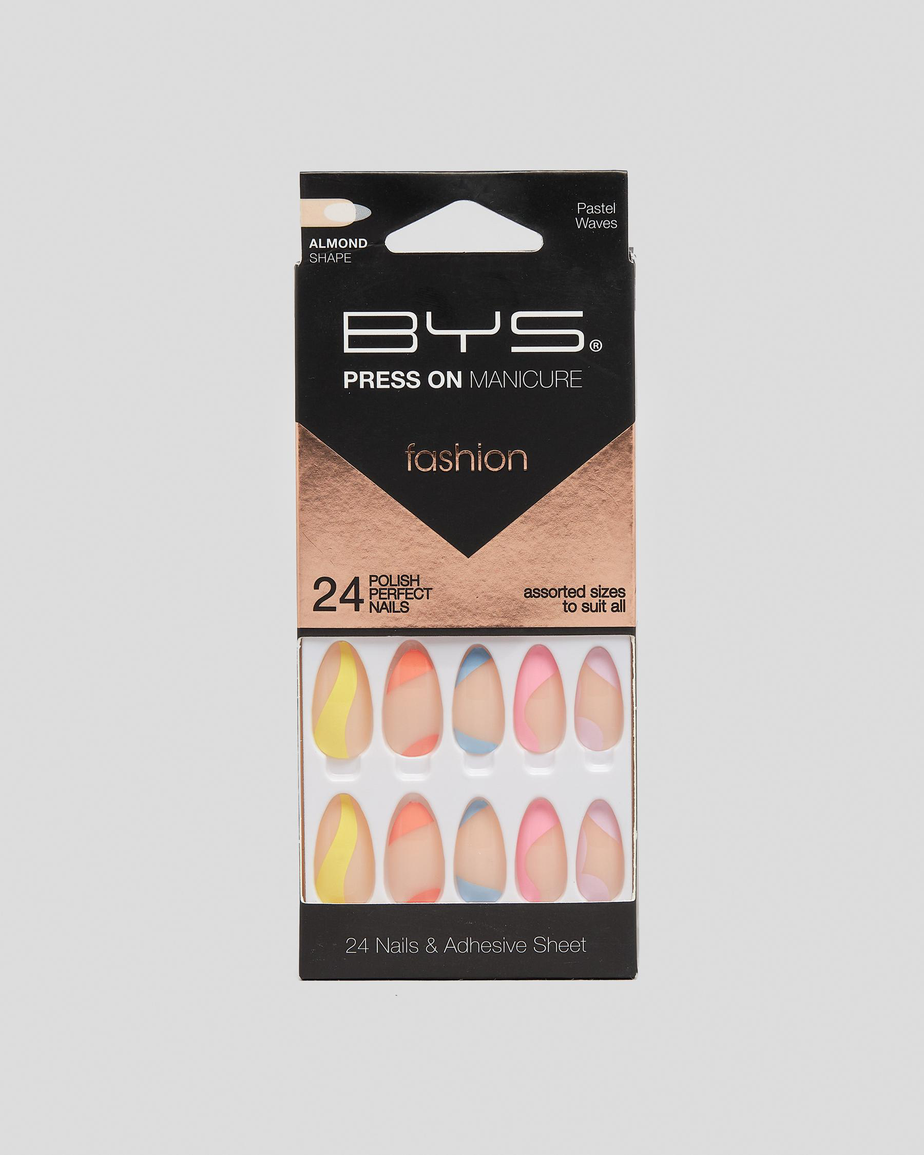 Pastel Swirls Press on Fake Nail Pack