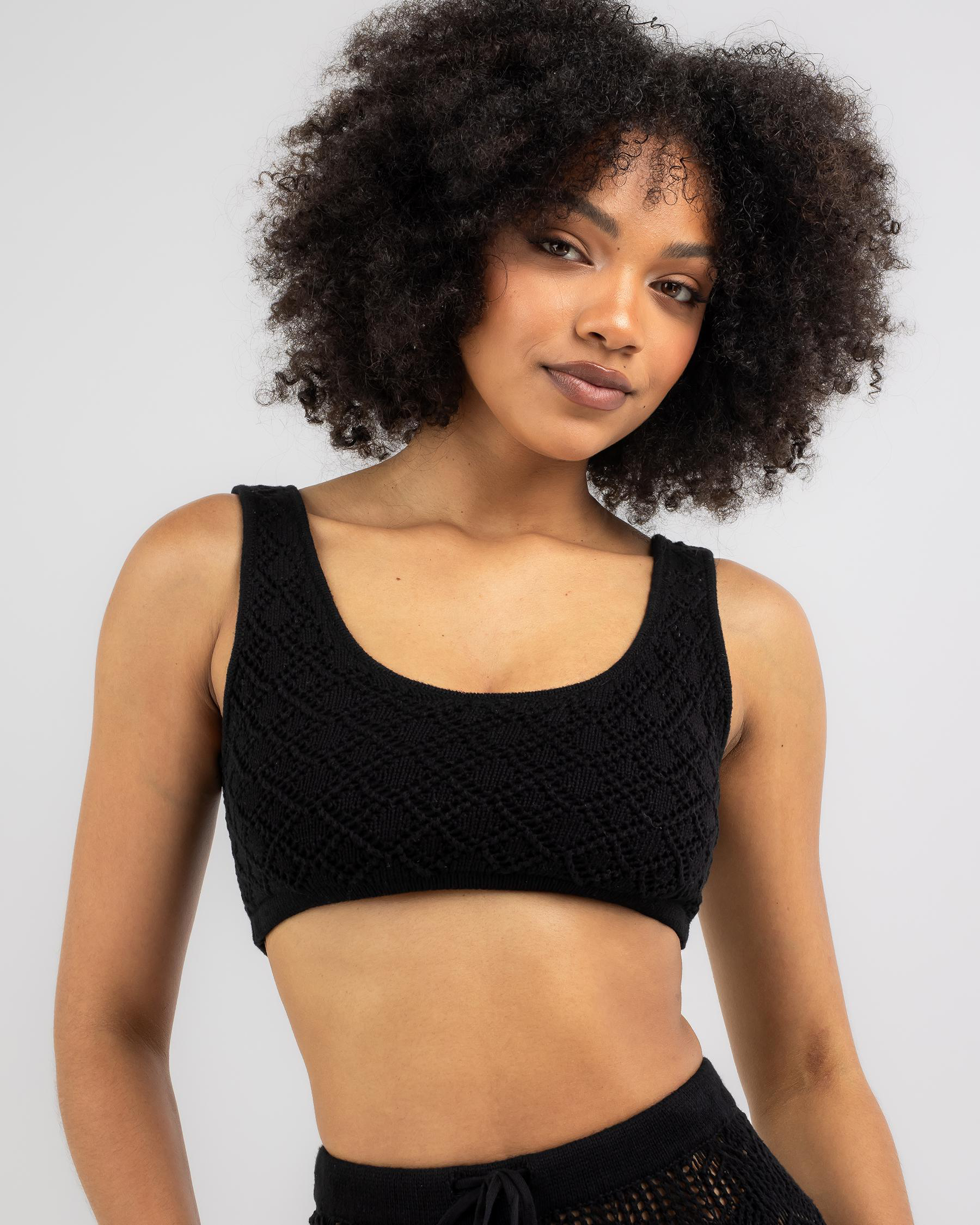 Andrina Crochet Ultra Crop Top
