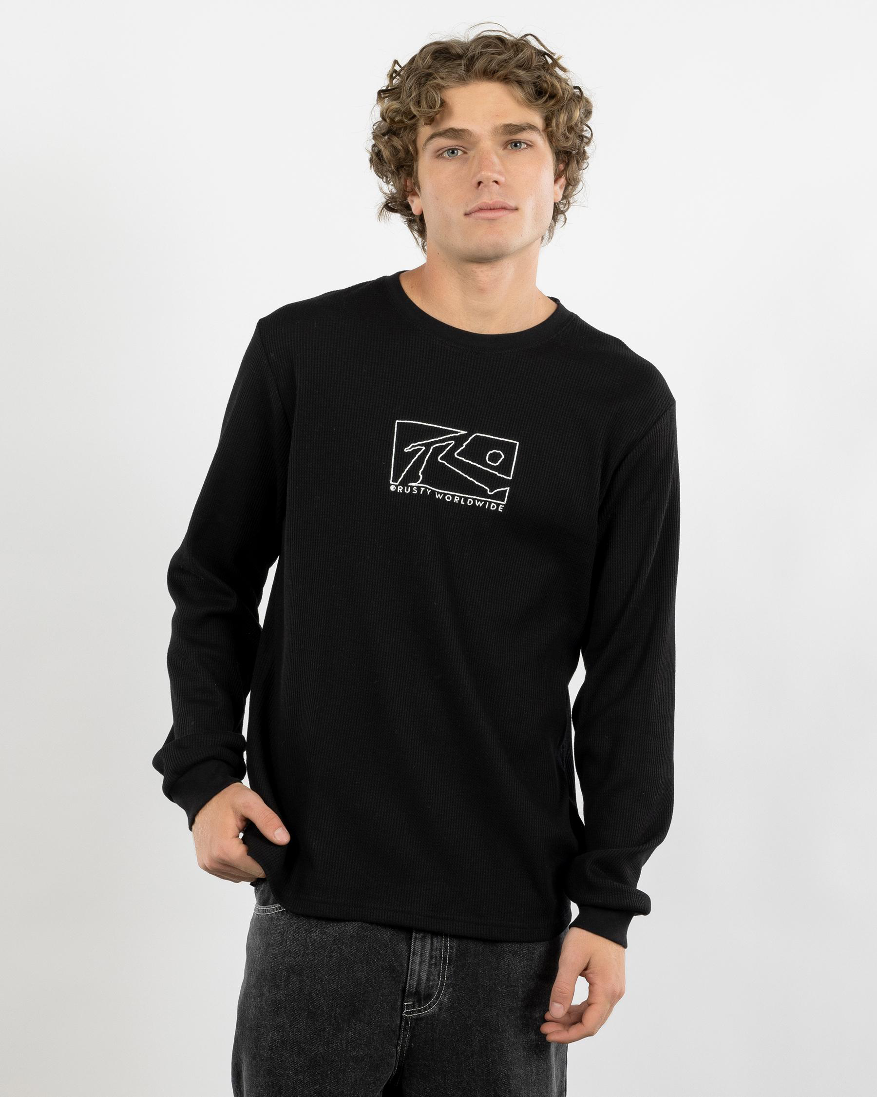 Boxed Out Waffle Long Sleeve T-Shirt