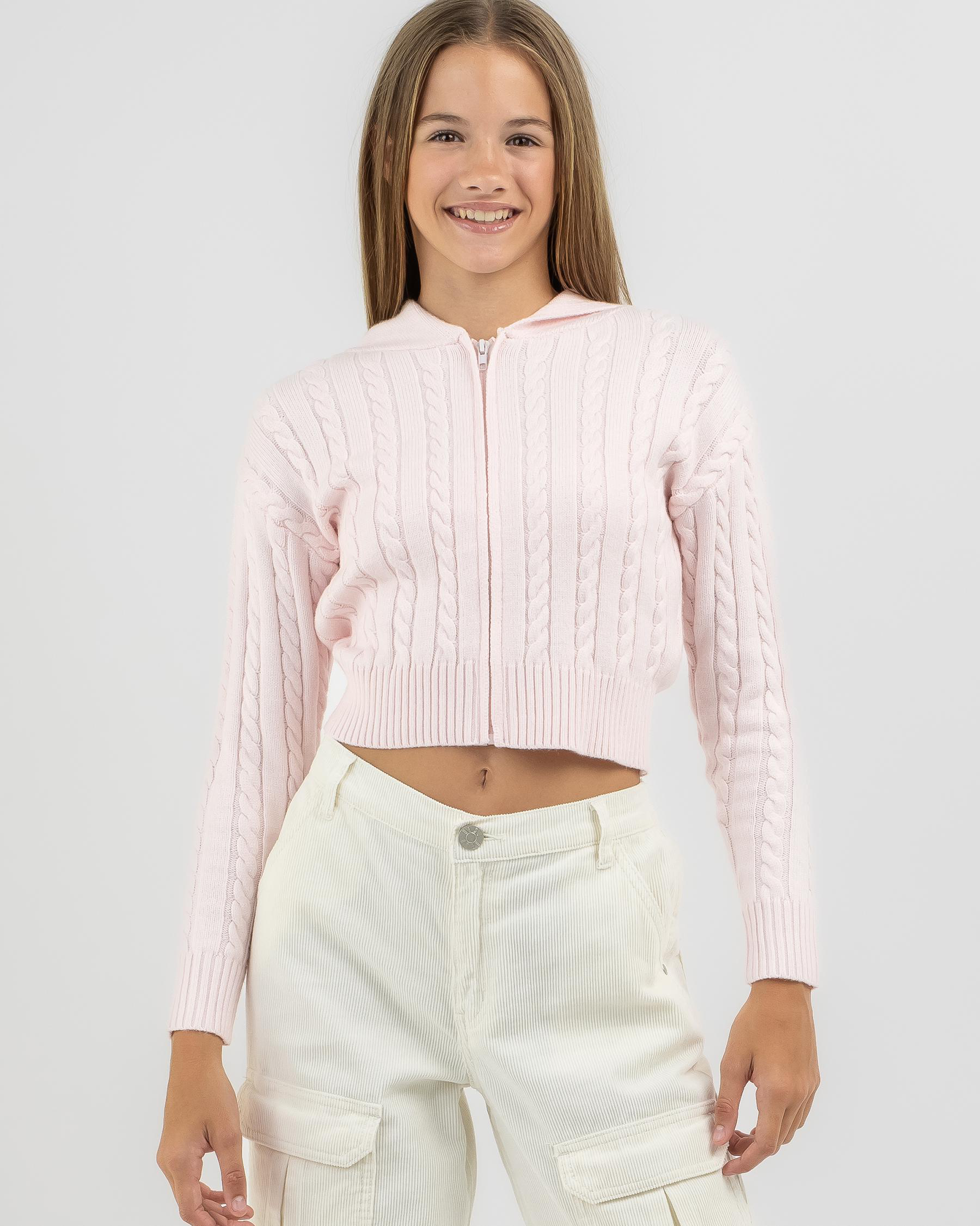 Bailee Hooded Cable Knit Jumper