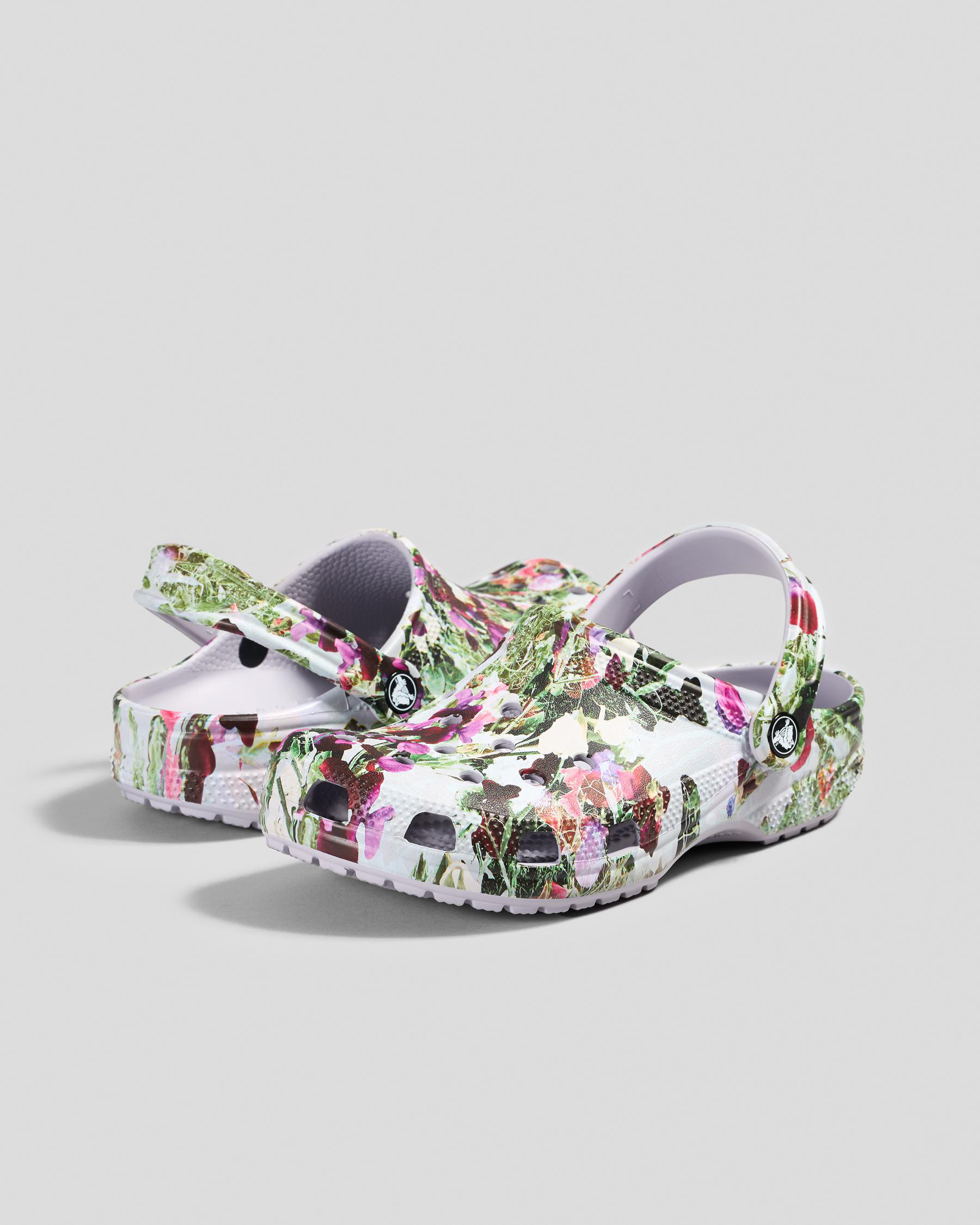 Classic Floral Print Clogs