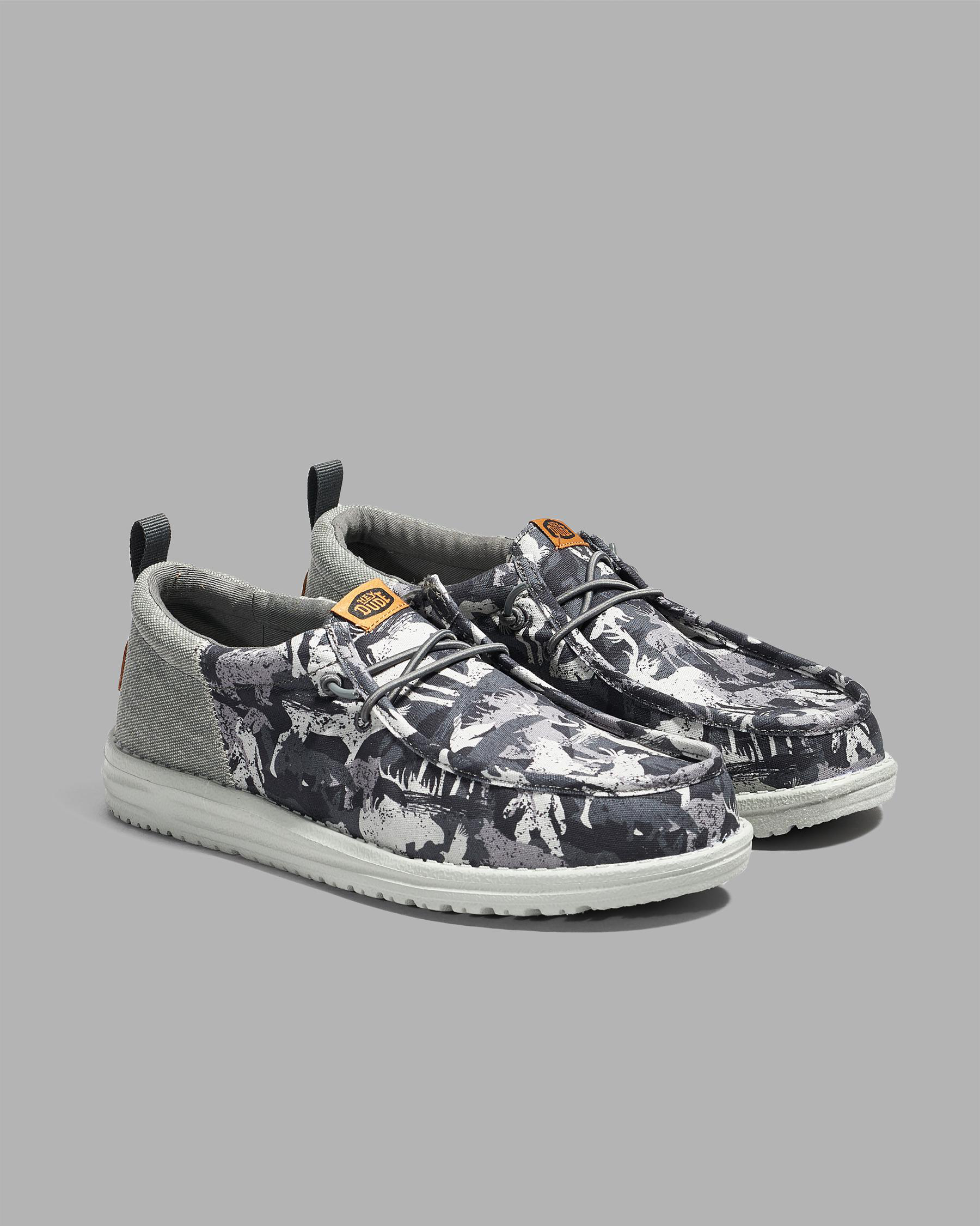 Wally Funk Hunt Camo Shoes