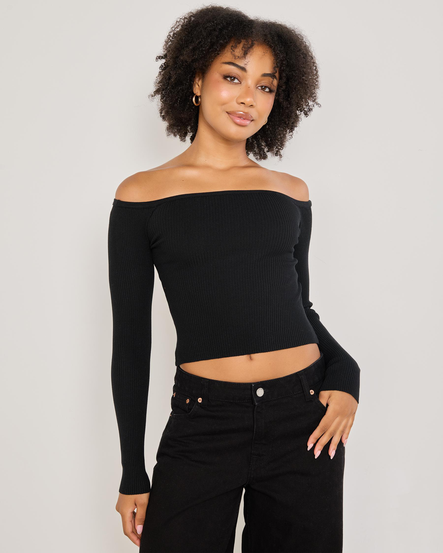 Kylie Off Shoulder Knit Top