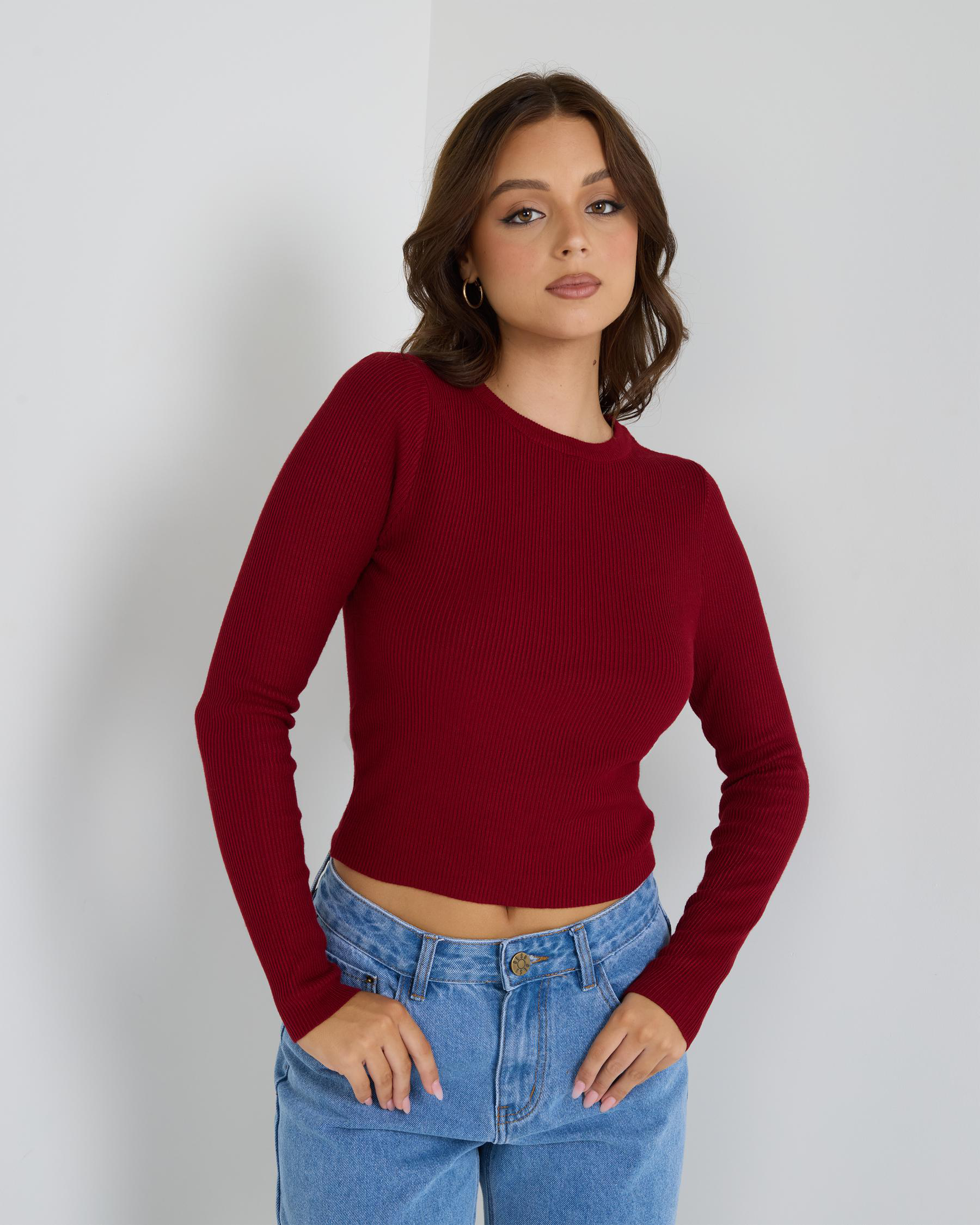 Kourtney Long Sleeve Knit Top