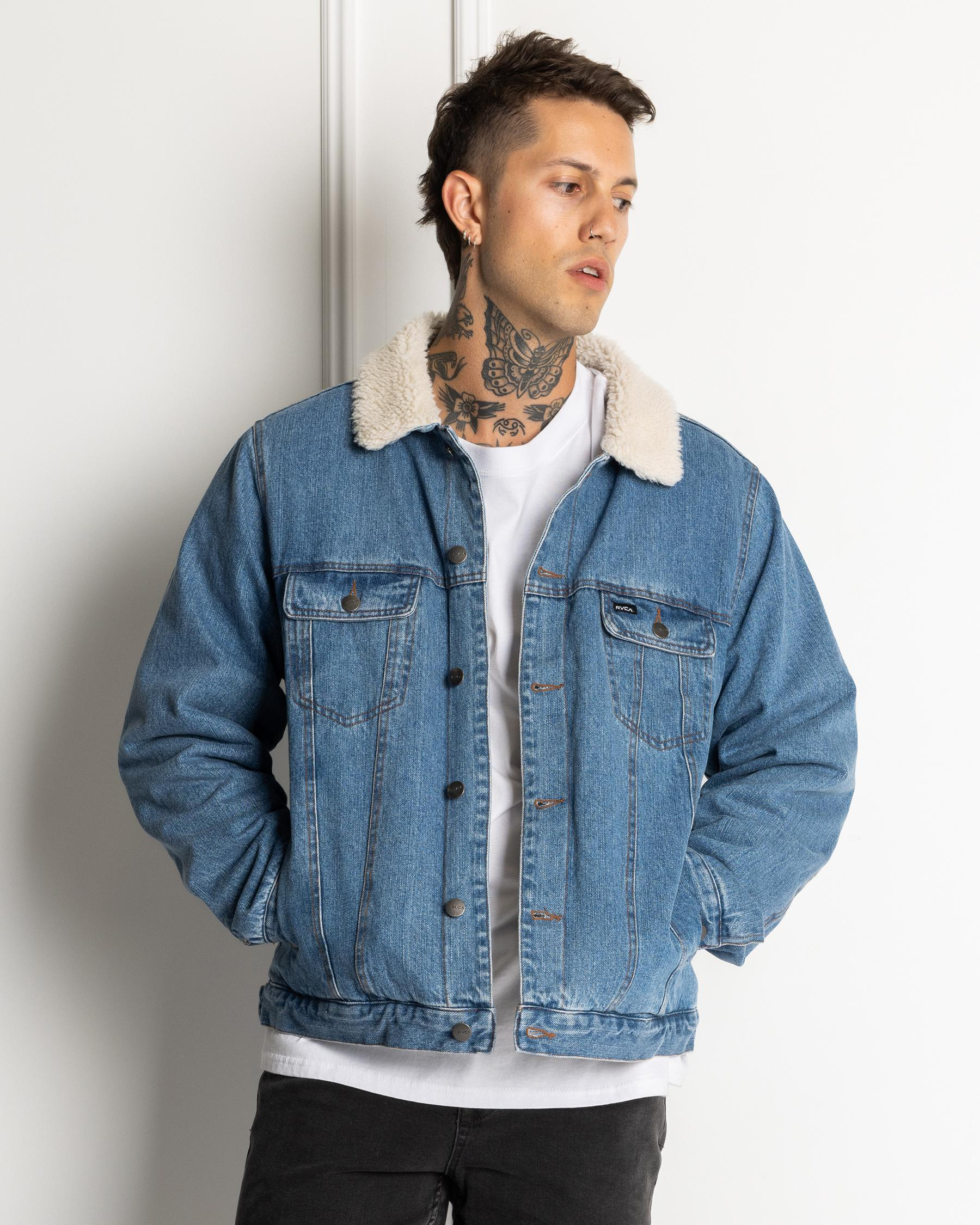 Denim Sherpa Trucker Jacket
