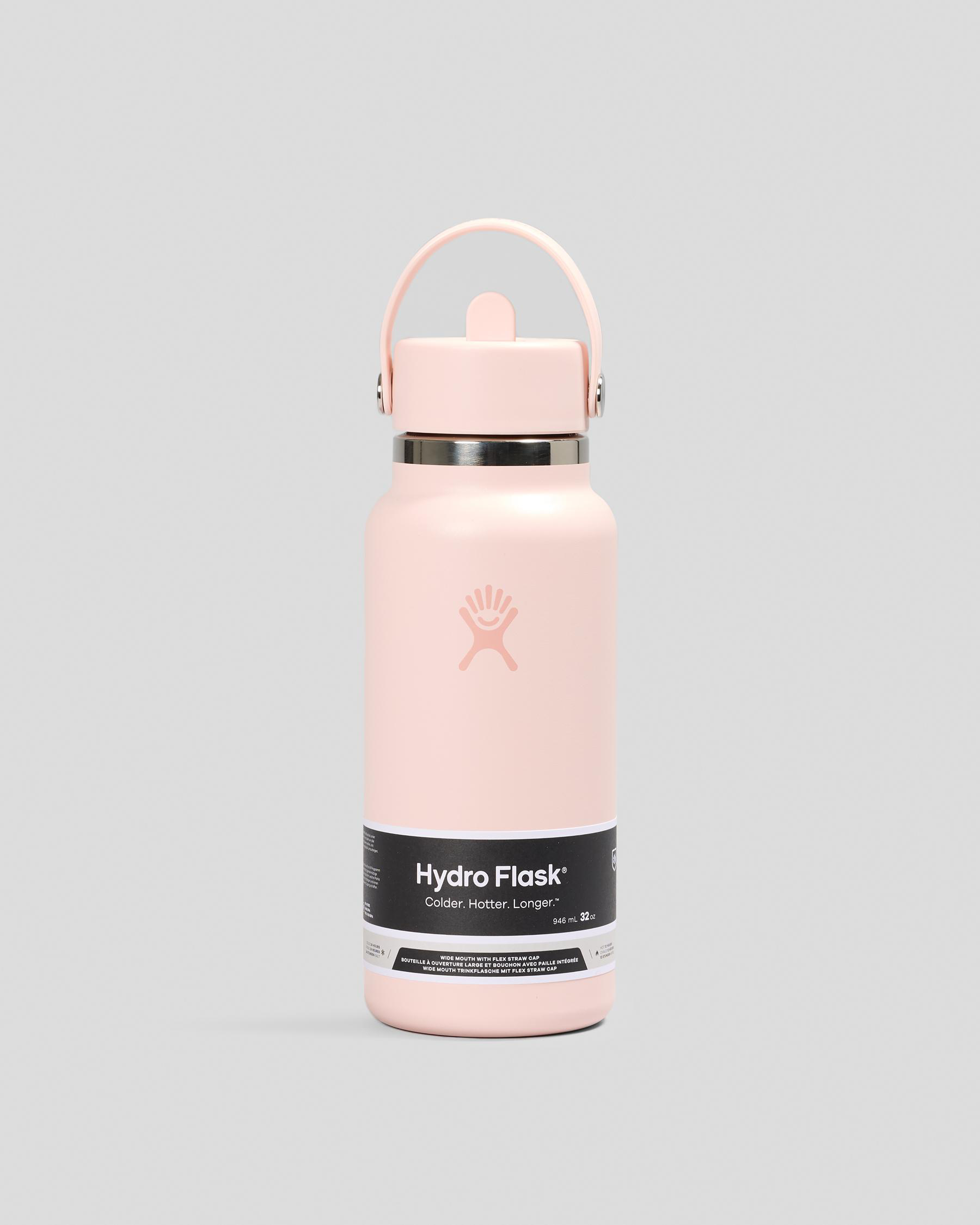 Wide Mouth Flex Straw Cap Bottle