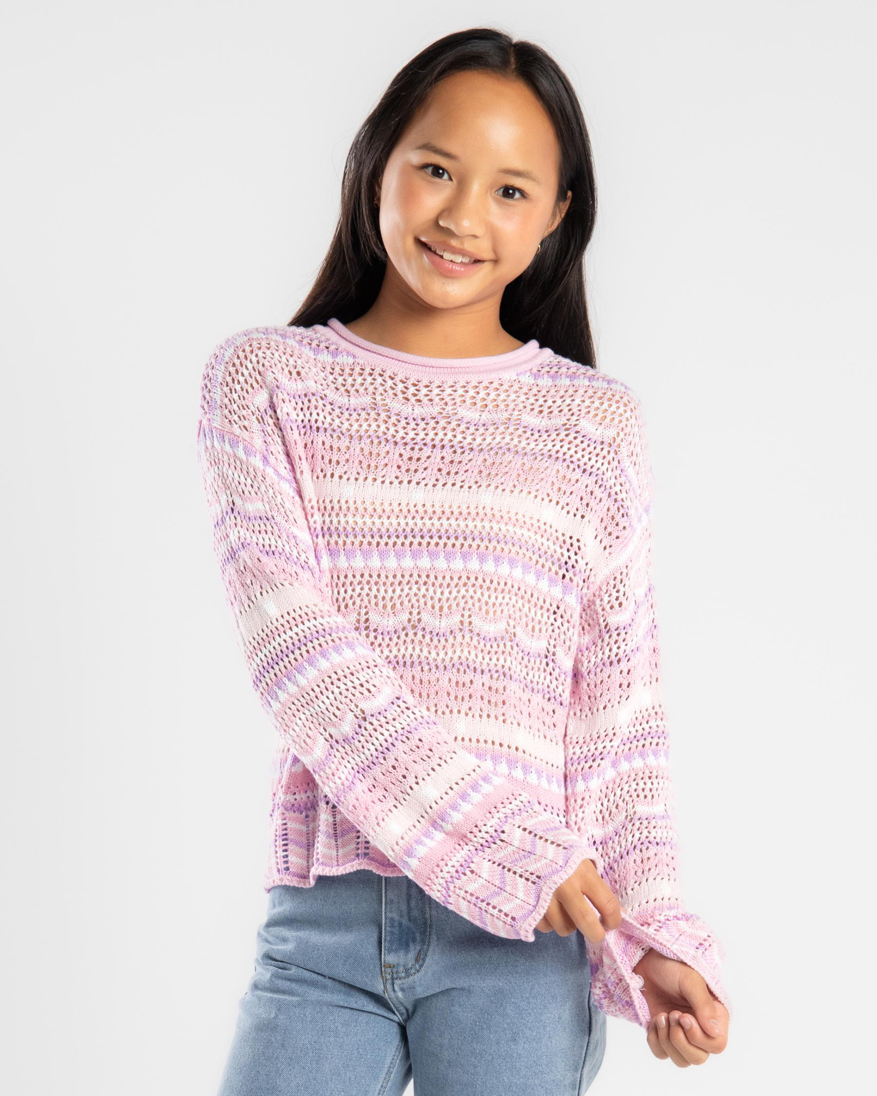 Girls Dream Catcher Crochet Jumper