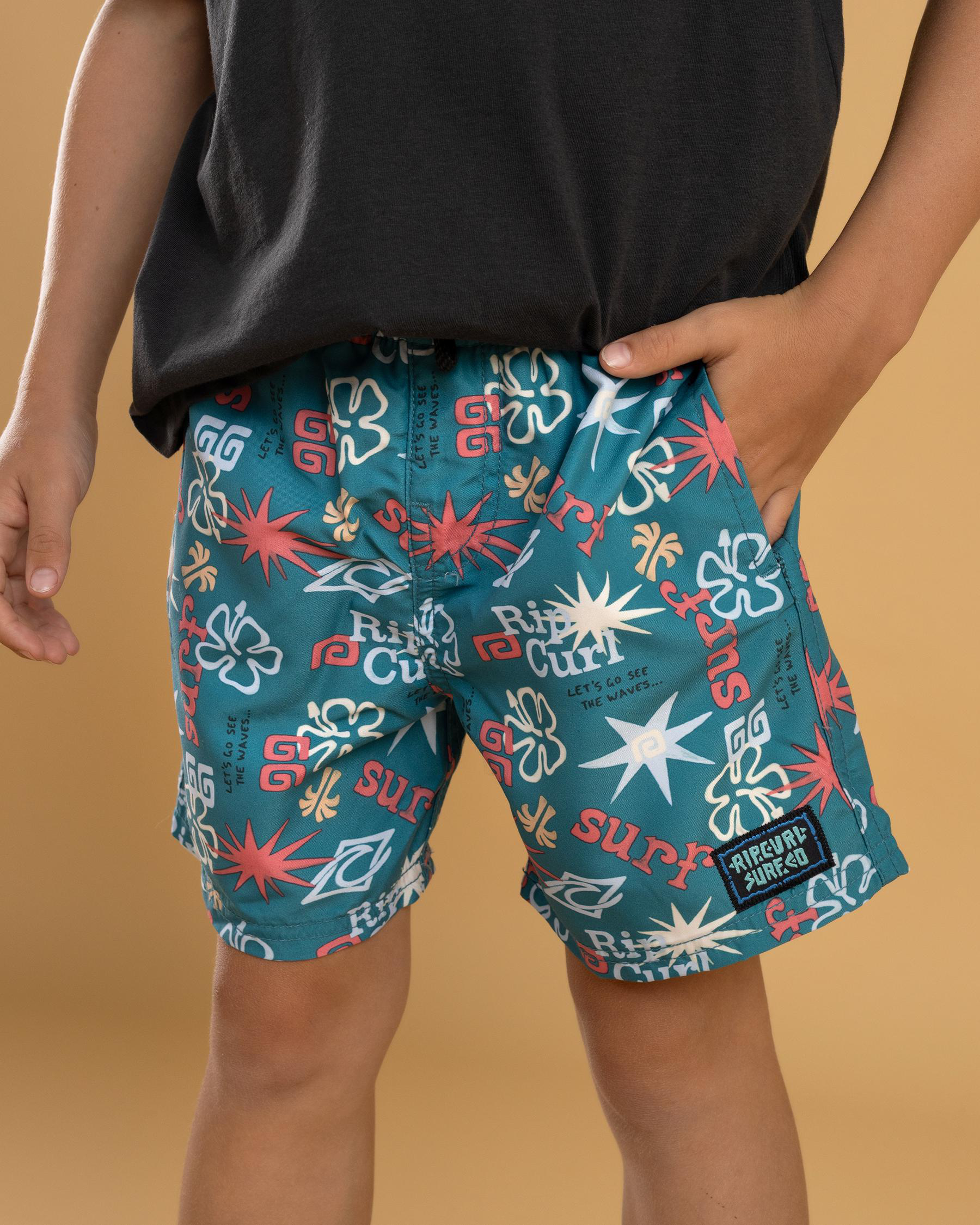 Toddler's Wave Dayz Volley Board Shorts