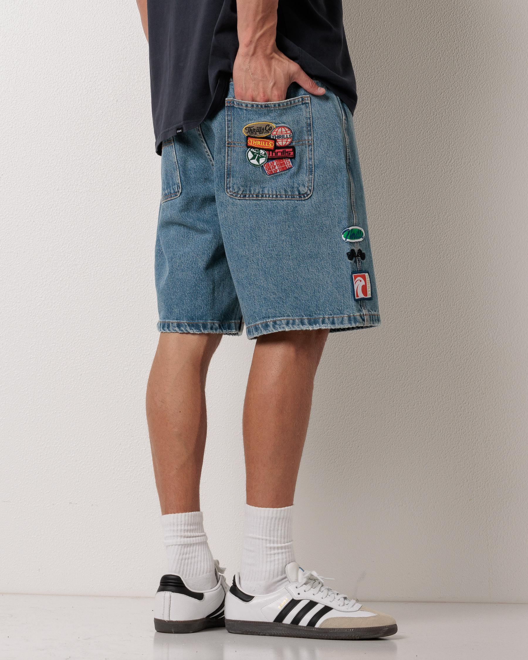 Total Service Mid Slacker Denim Shorts
