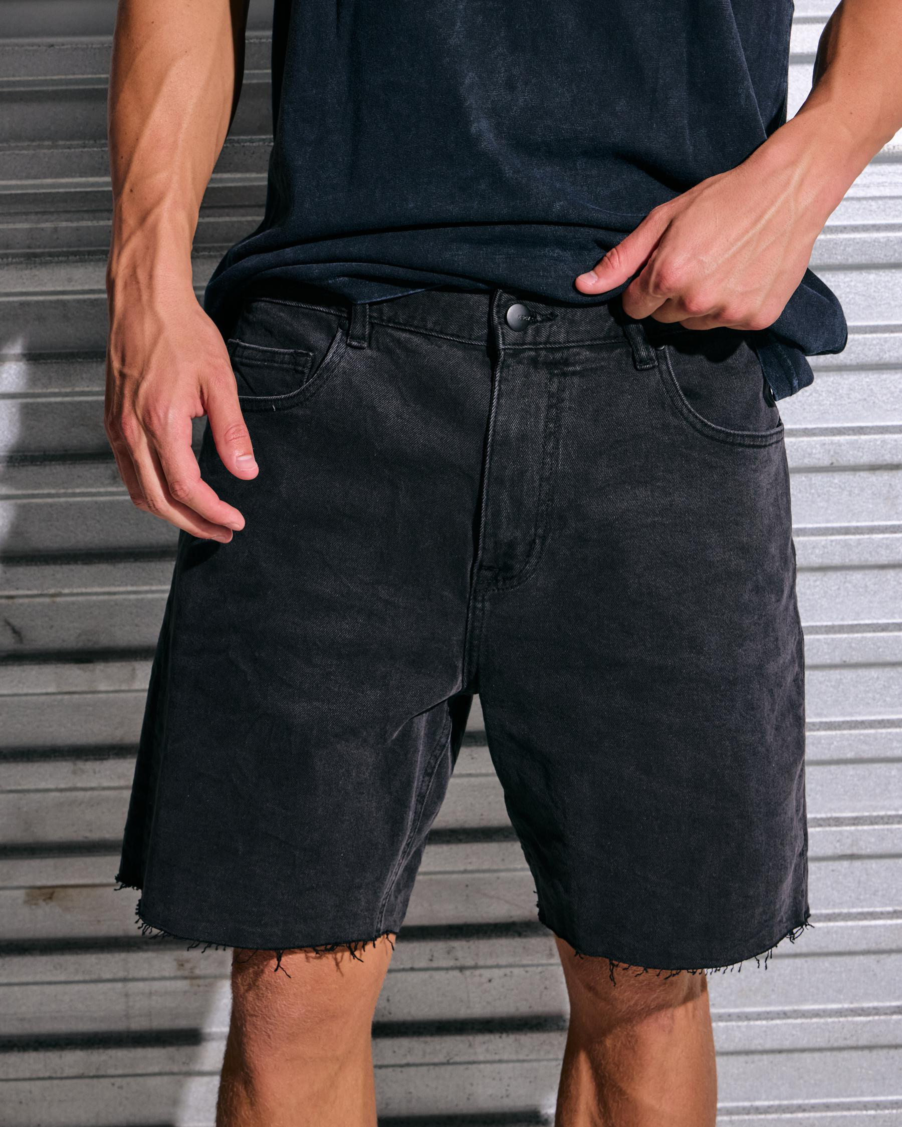 KS5 Slim Denim Shorts