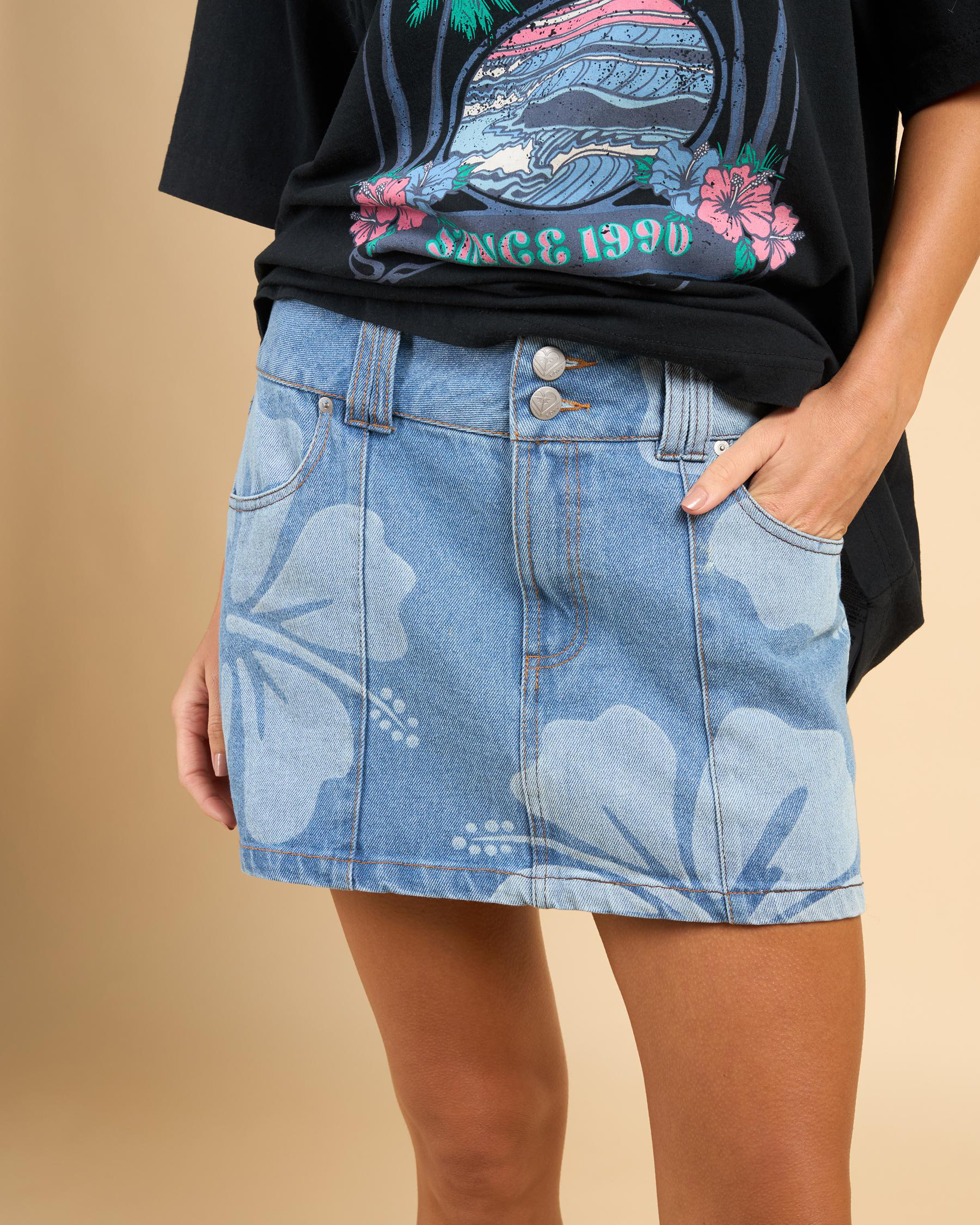 Stunning Spirit Denim Skirt