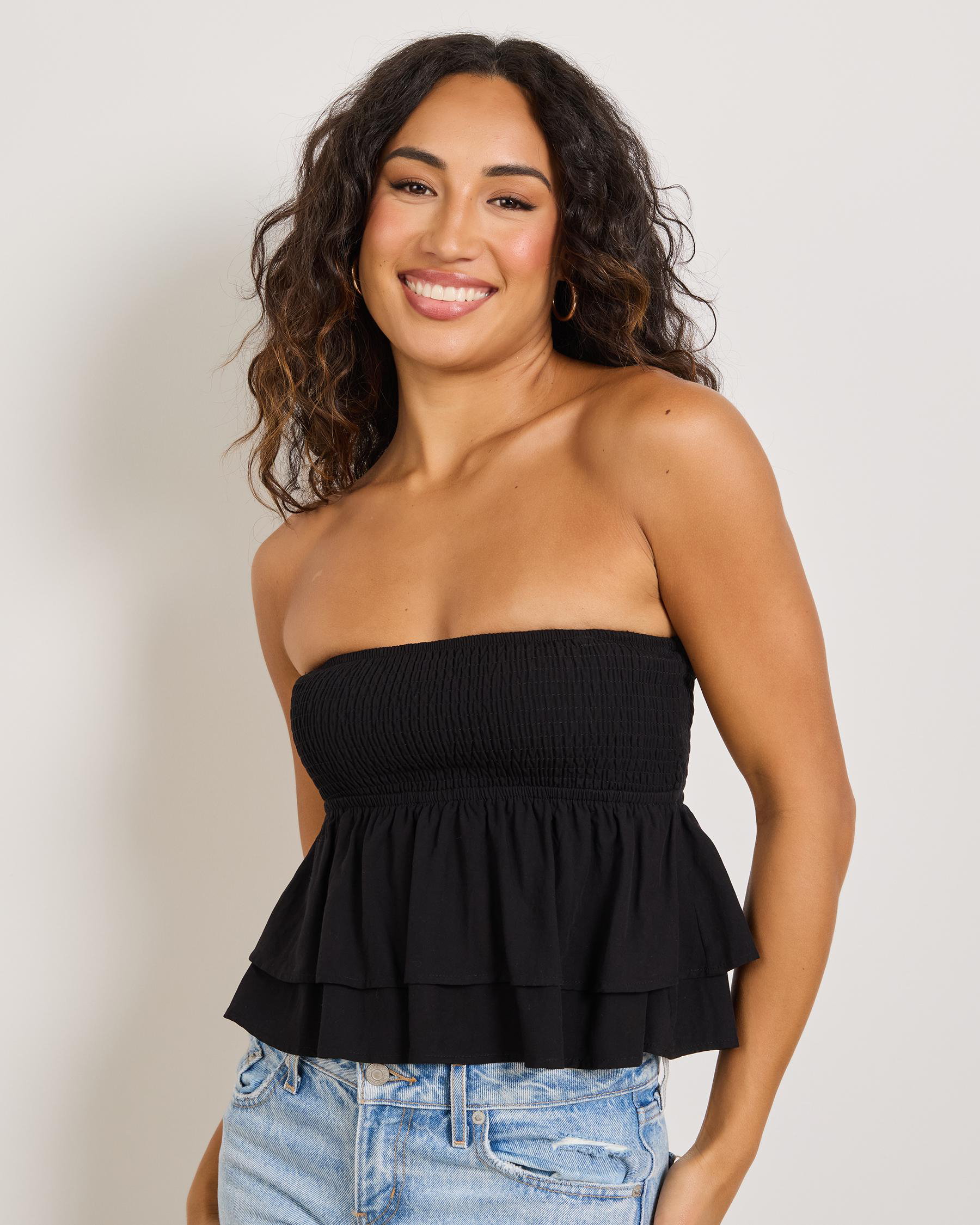 Evie Lulu Tiered Tube Top