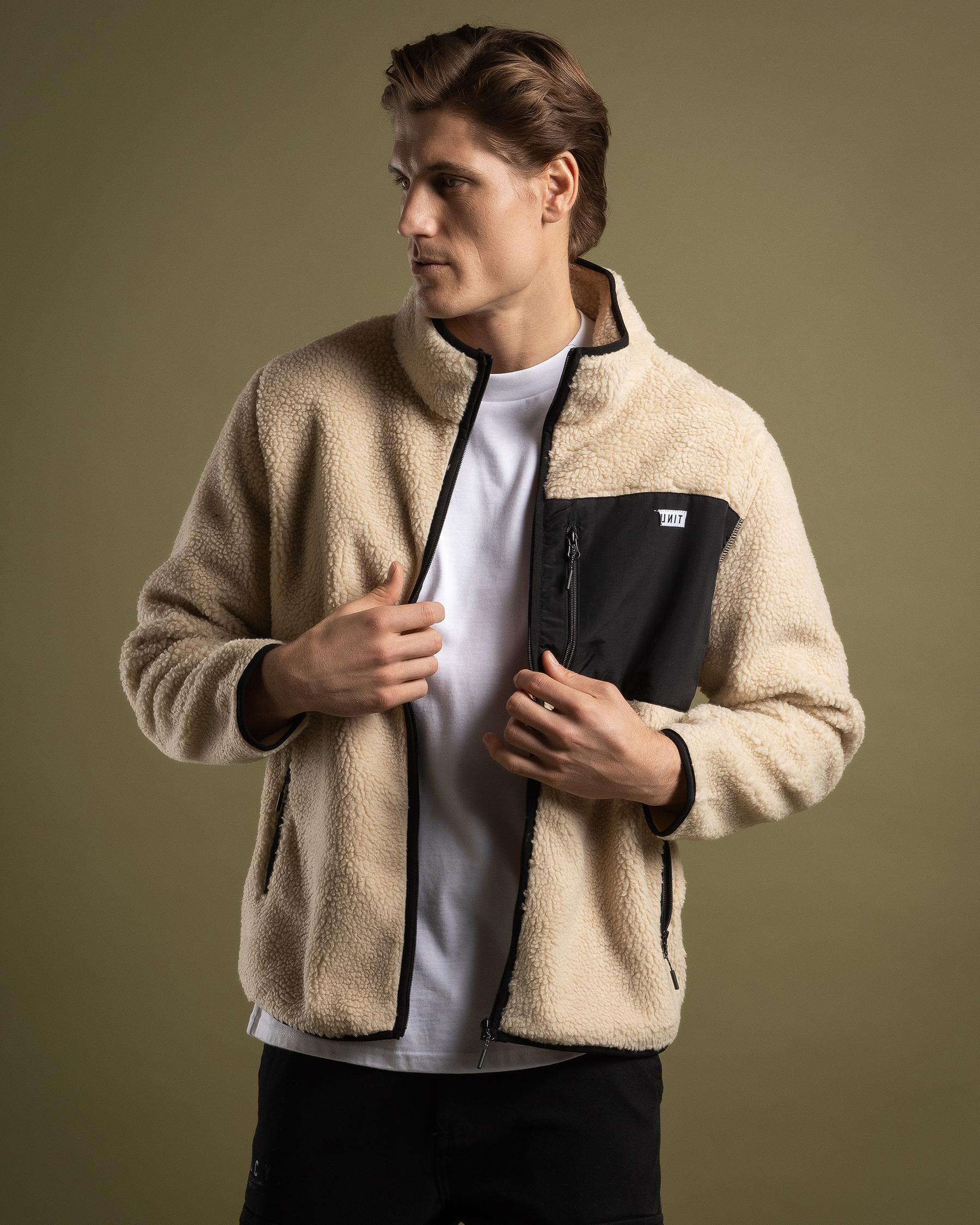 Claim Half Pile Zip Thru Fleece Jacket