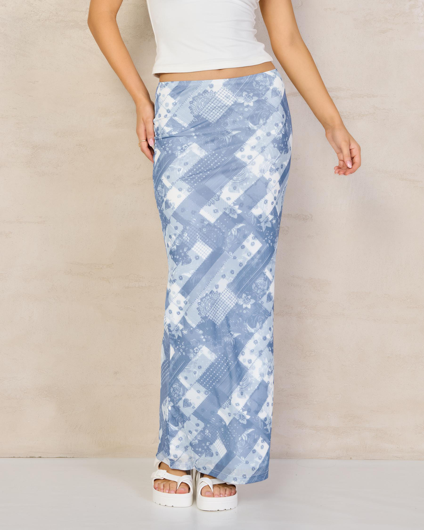 Patchwork Maxi Skirt
