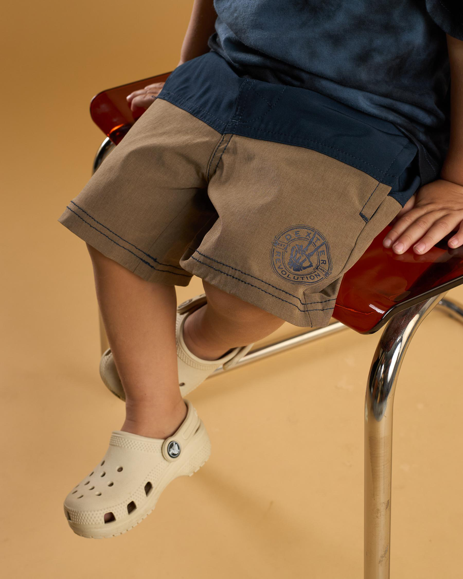 Toddlers' Fissure Elastic Waist Shorts