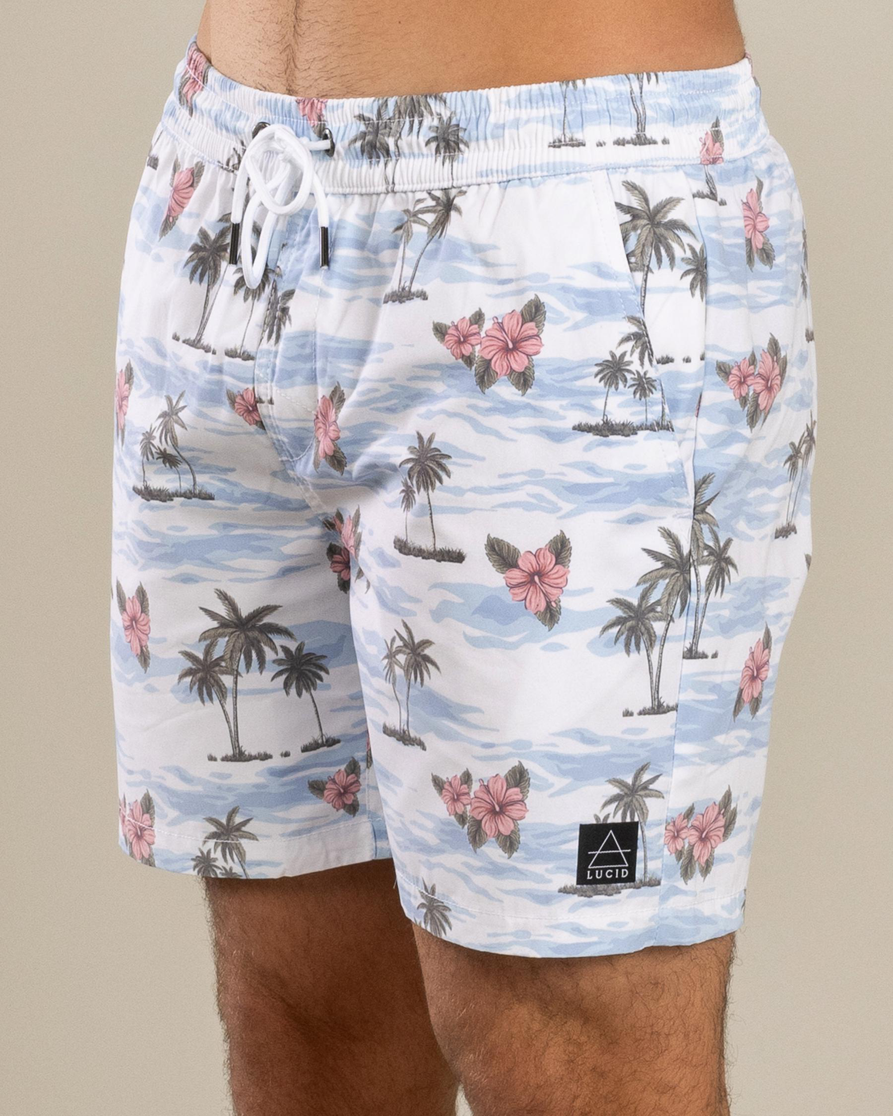 Floretta Elastic Waist Board Shorts