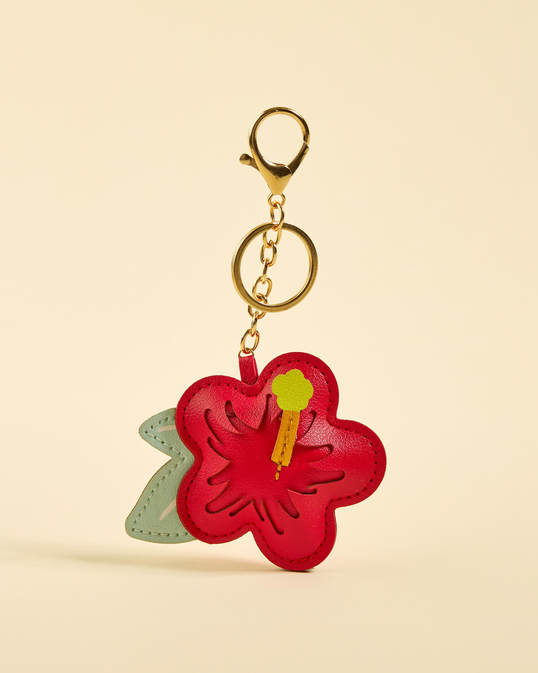 Hibiscus Flower Large Bag Charm