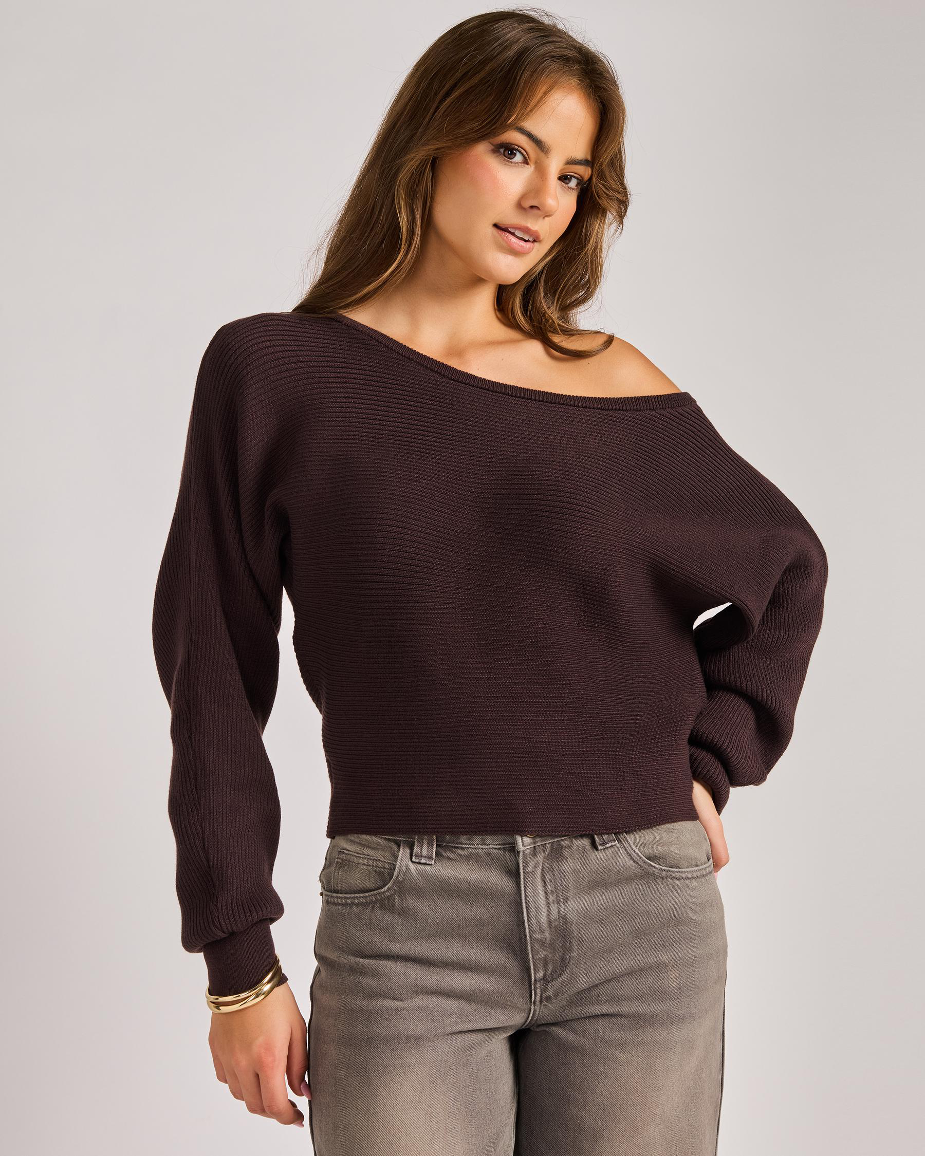 Ophelia Off Shoulder Knit Jumper